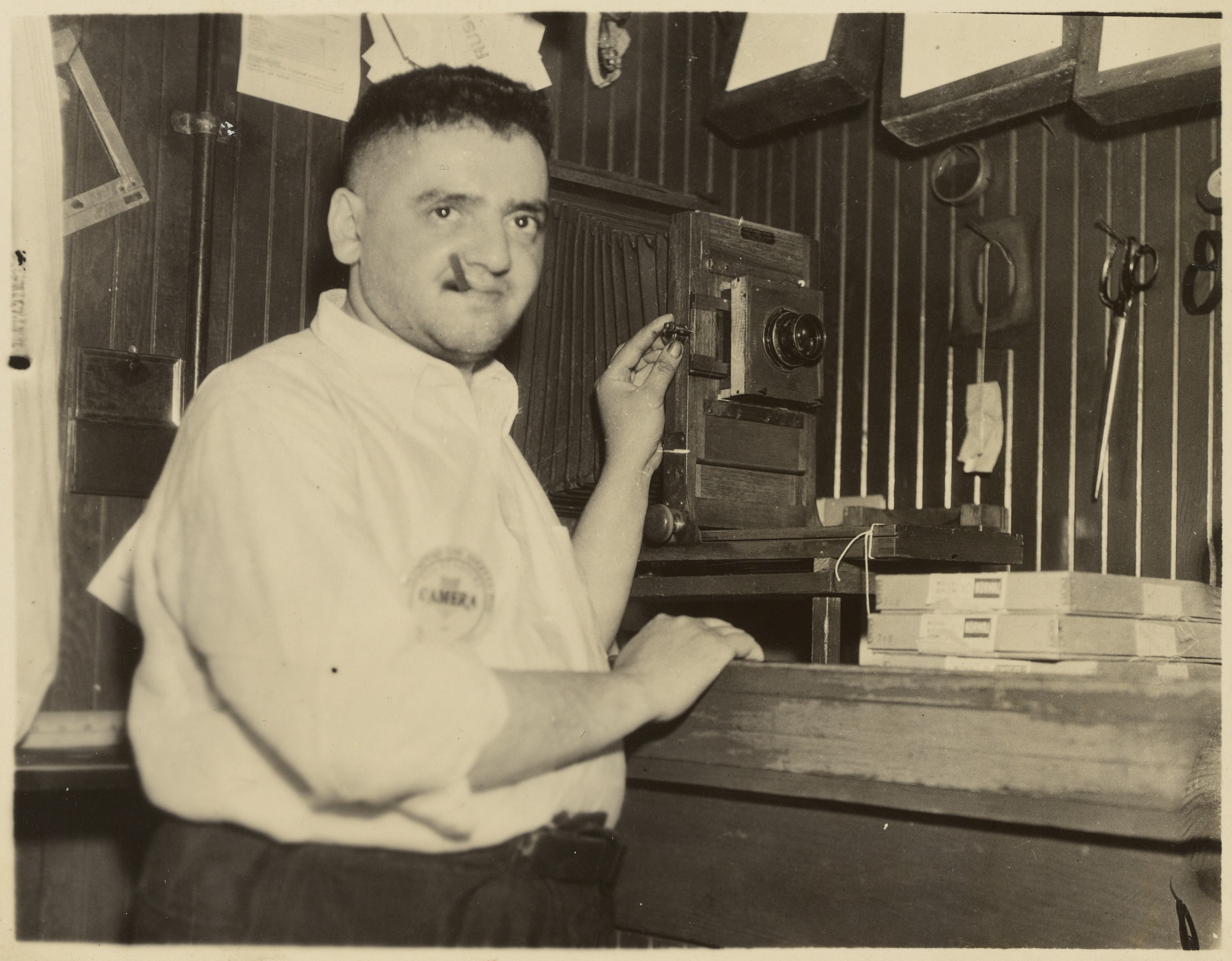 Weegee at Acme Newspictures, Hollywood, California