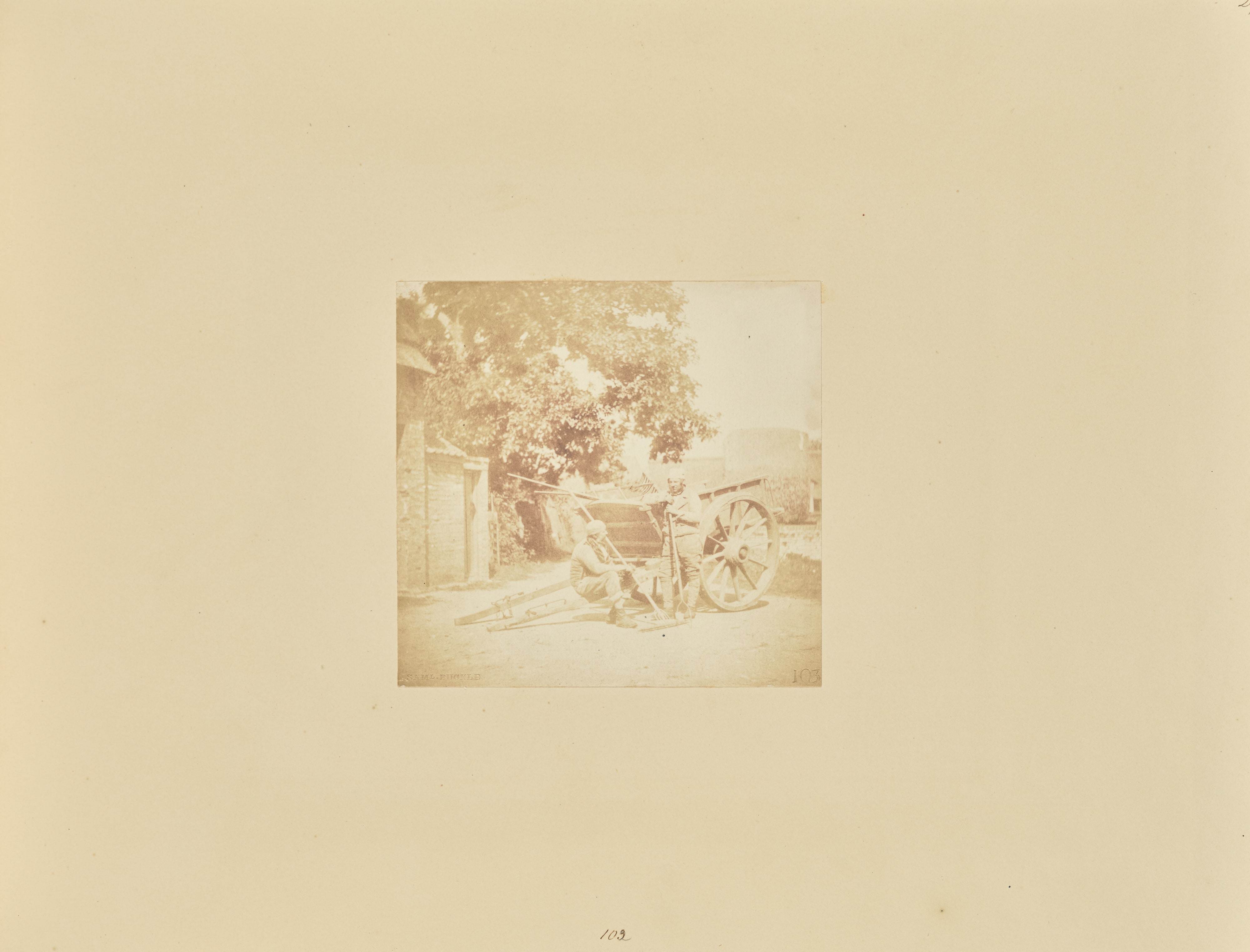 Rustic Figures and Cart