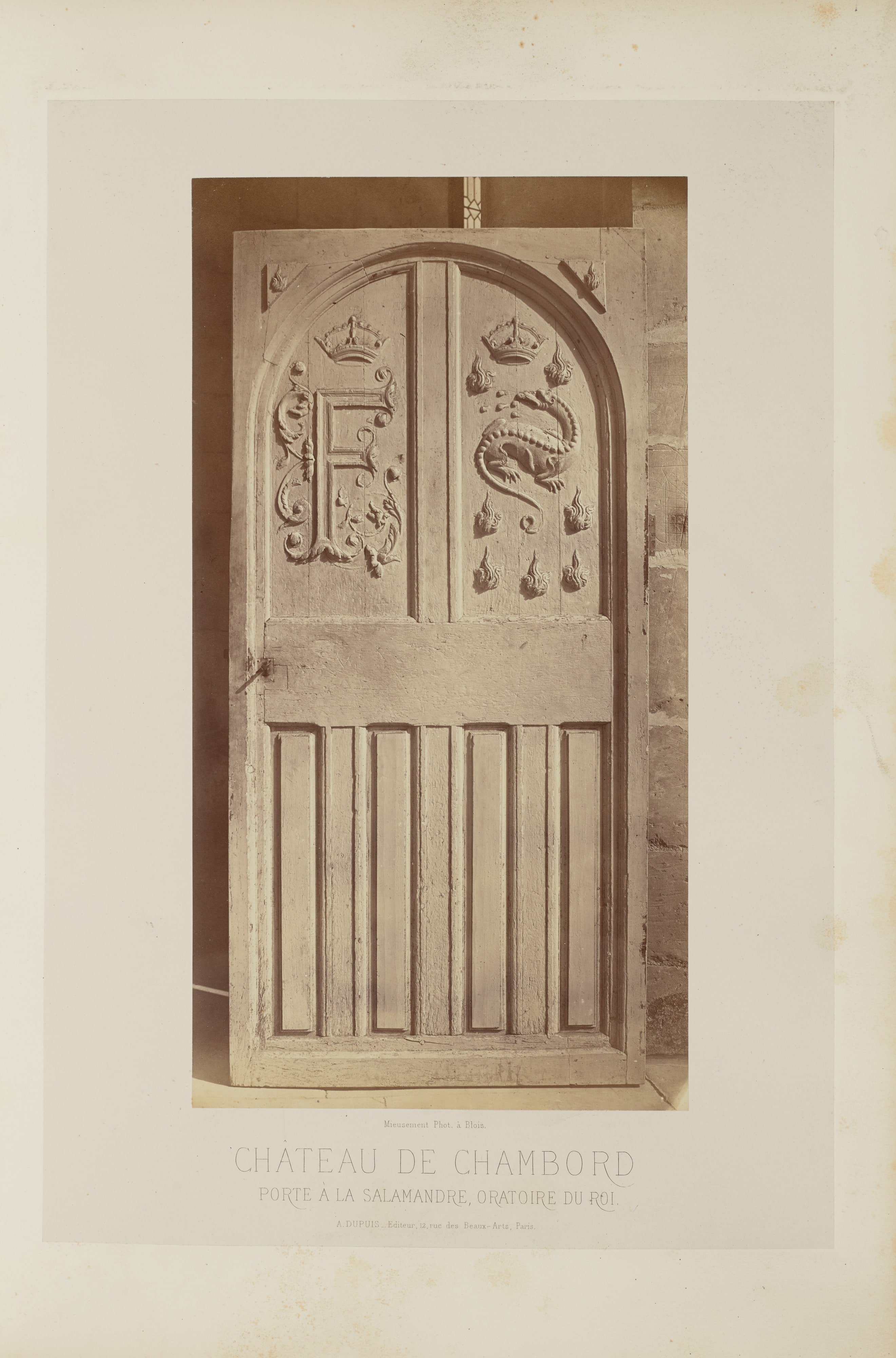 Château de Chambord: Porte à la salamandre, oratoire du roi