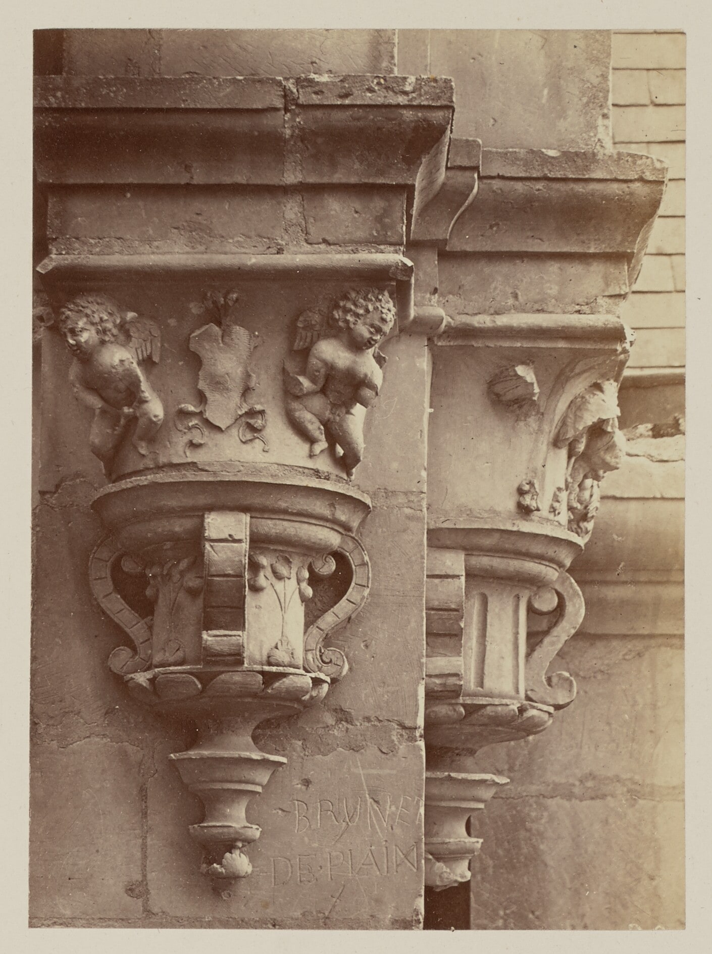 Château de Chambord: Niches et culots, intérieur de la lanterne