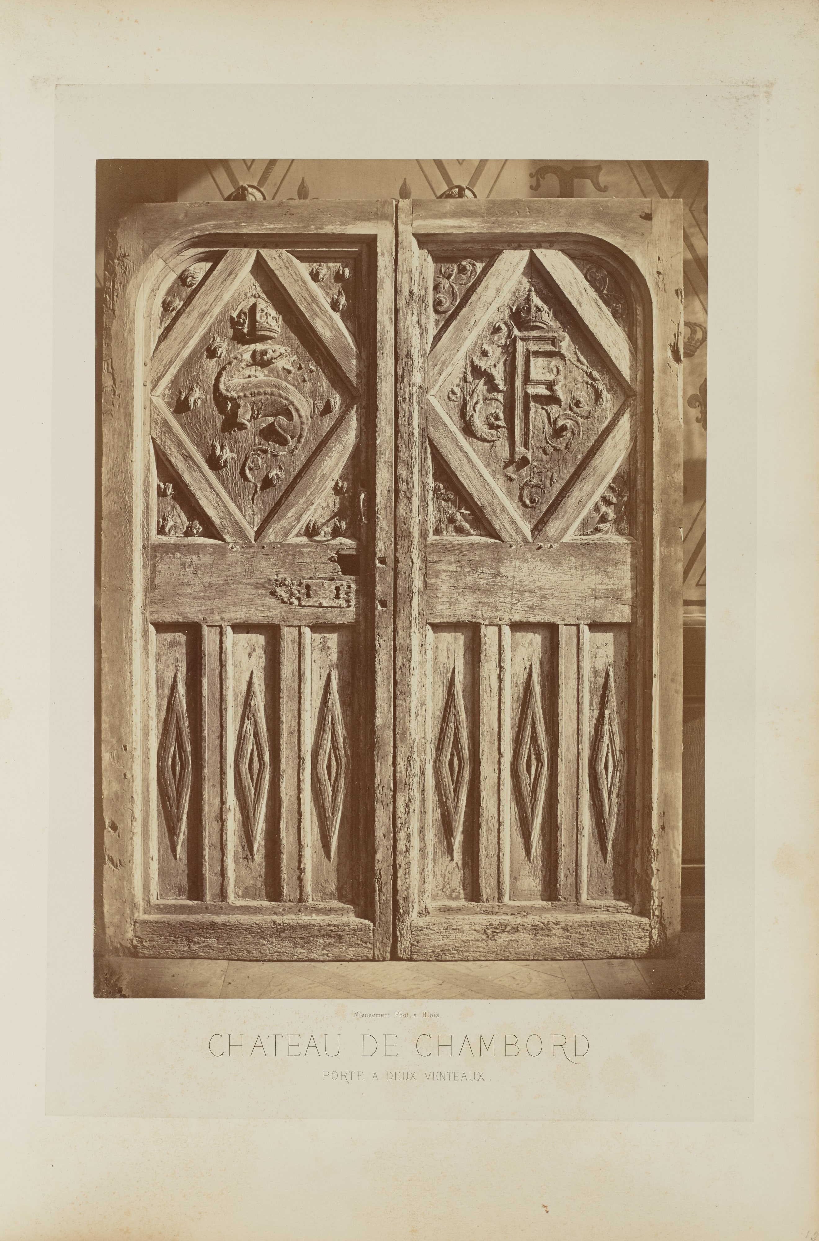 Château de Chambord: Porte a [sic] deux venteaux