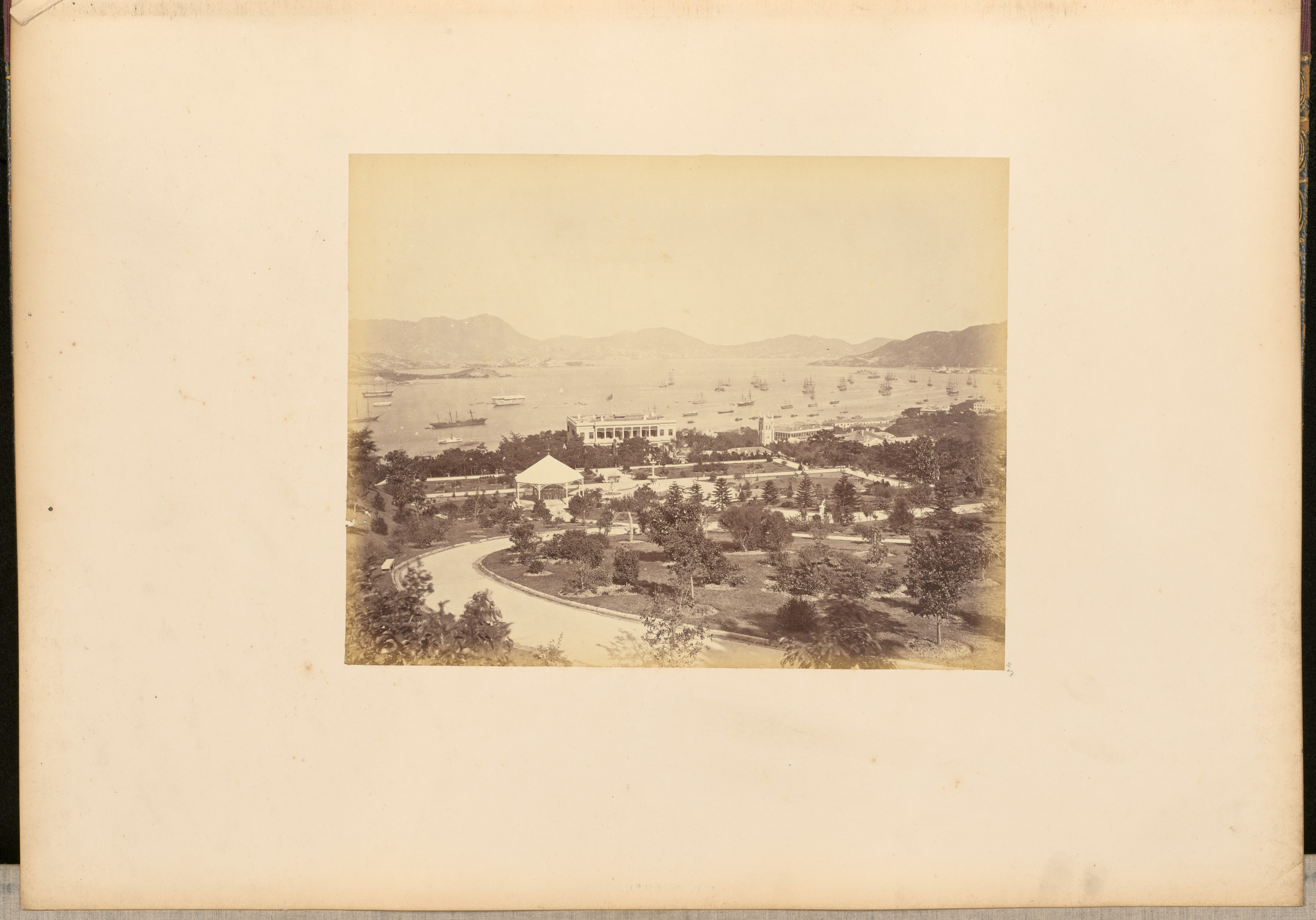 [Botanical Garden, looking toward the harbor, Hong Kong]