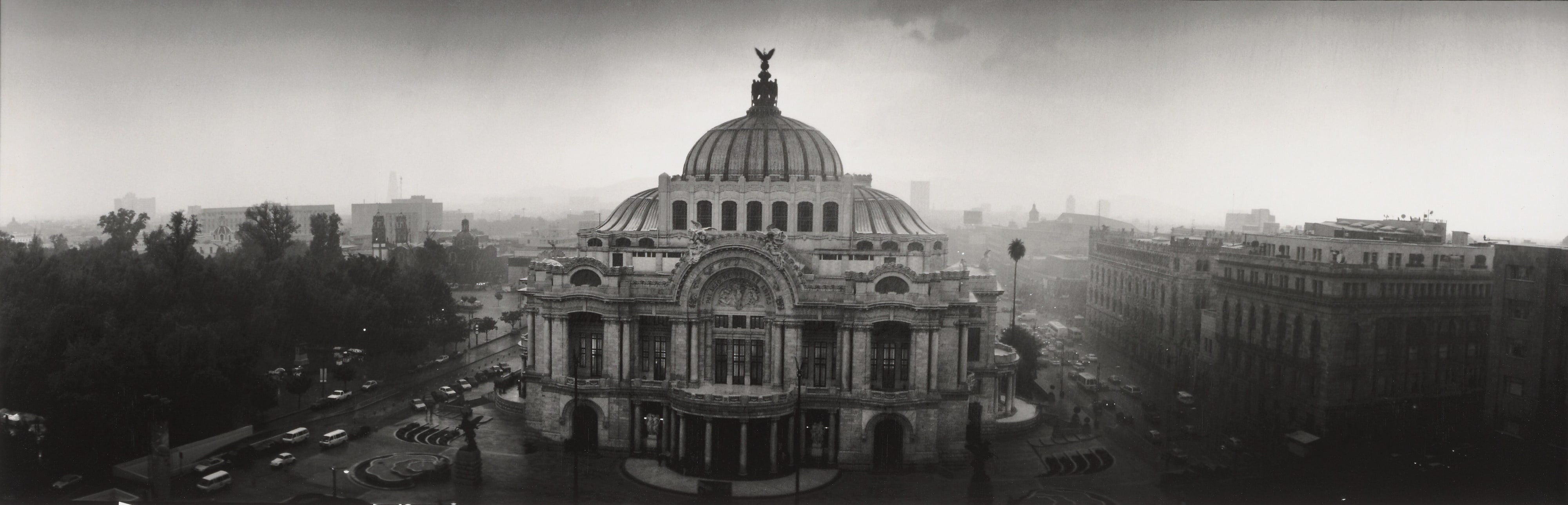 Rain on Bellas Artes, Mexico City