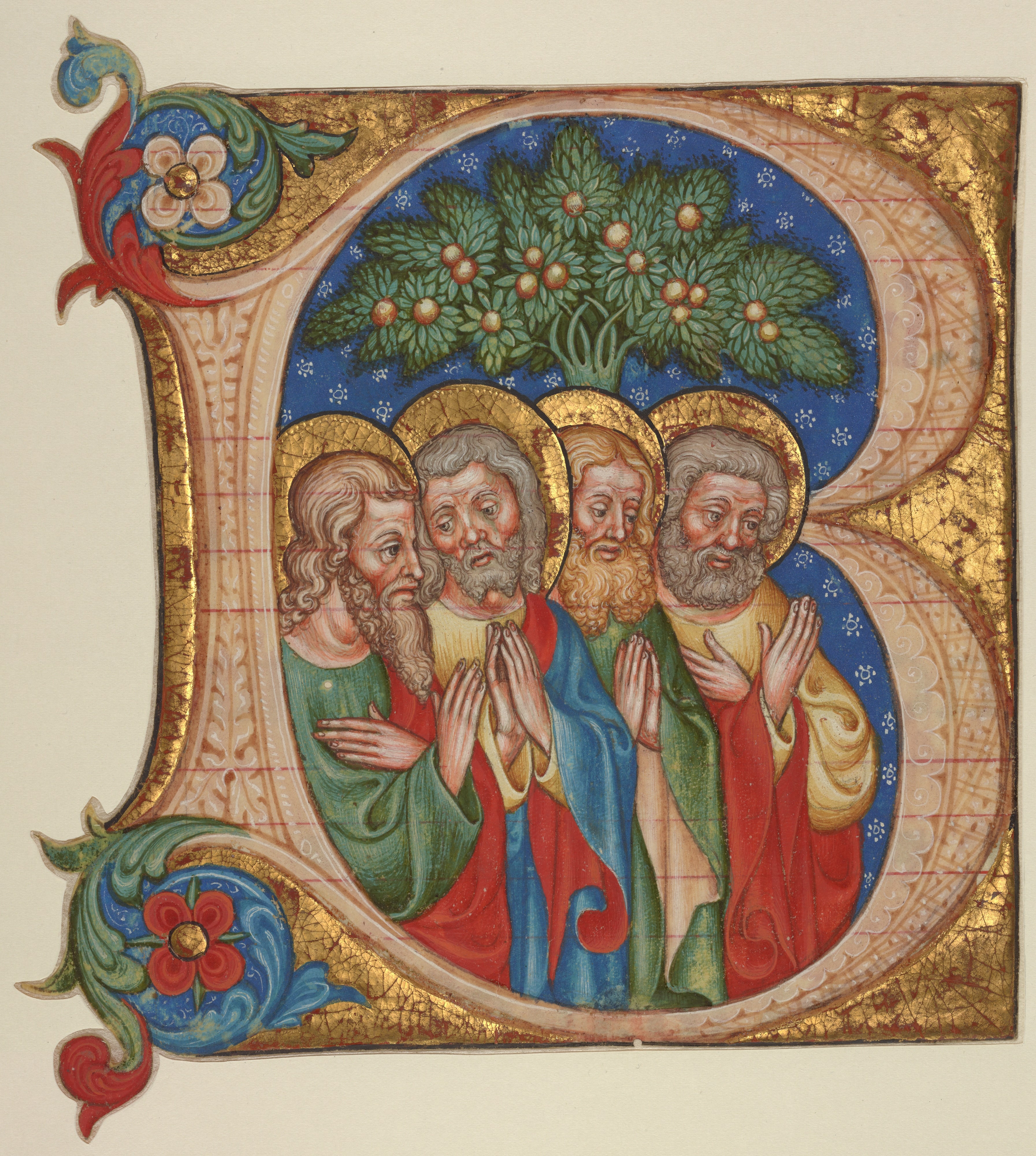 Initial B: Four Saints