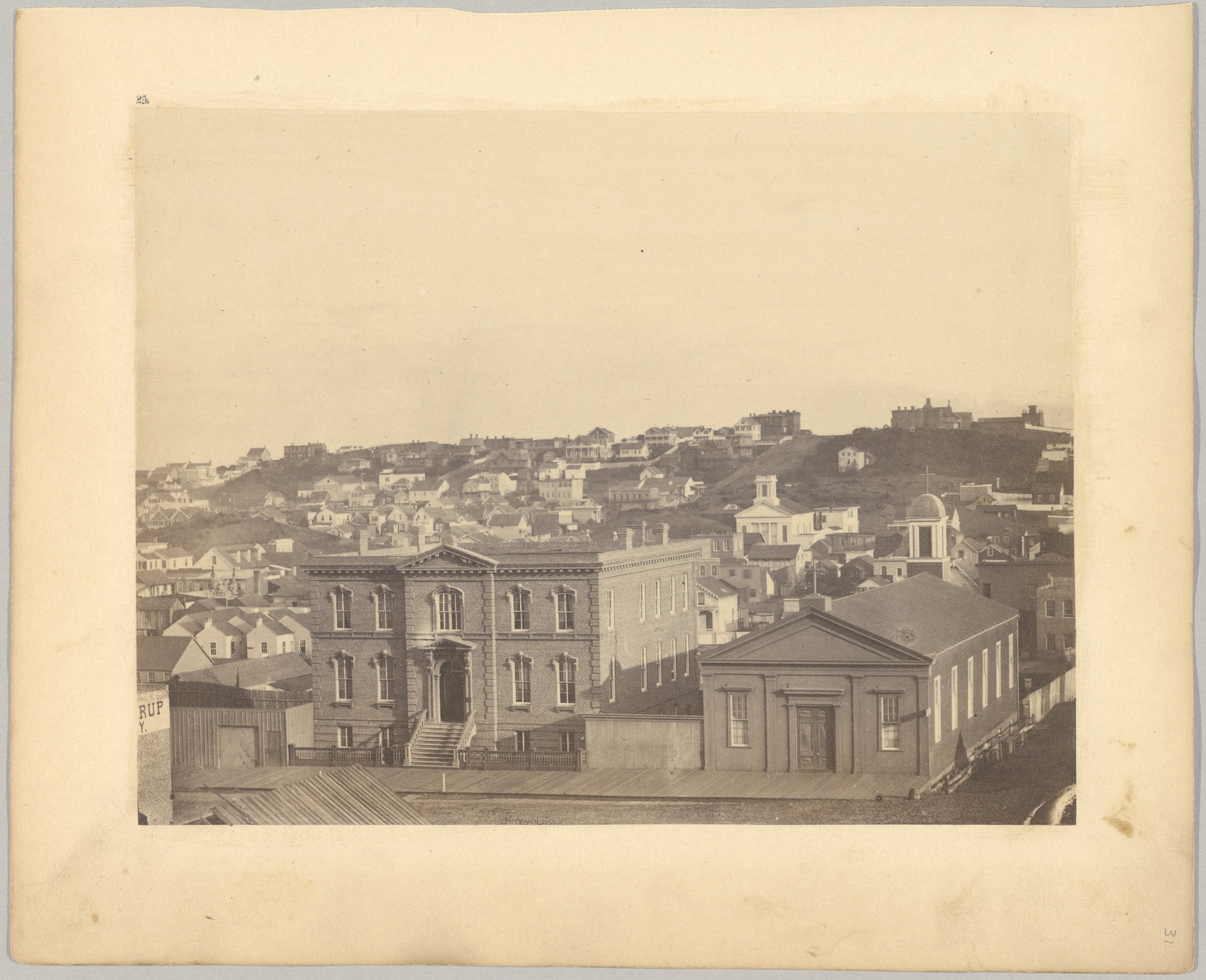 View from Kearny Street - in the Foreground the Orphans' Asylum