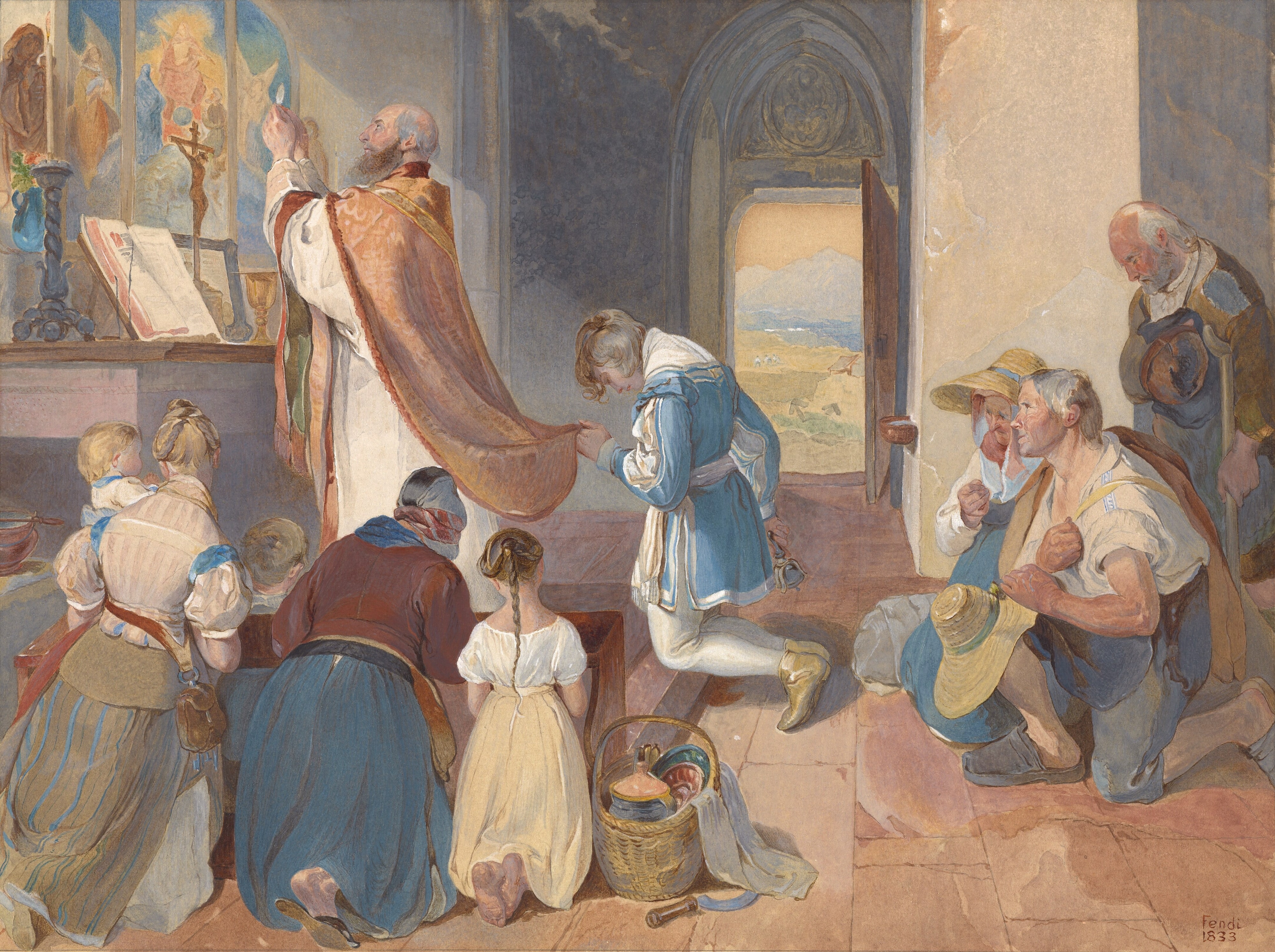 Fridolin Assists with the Holy Mass