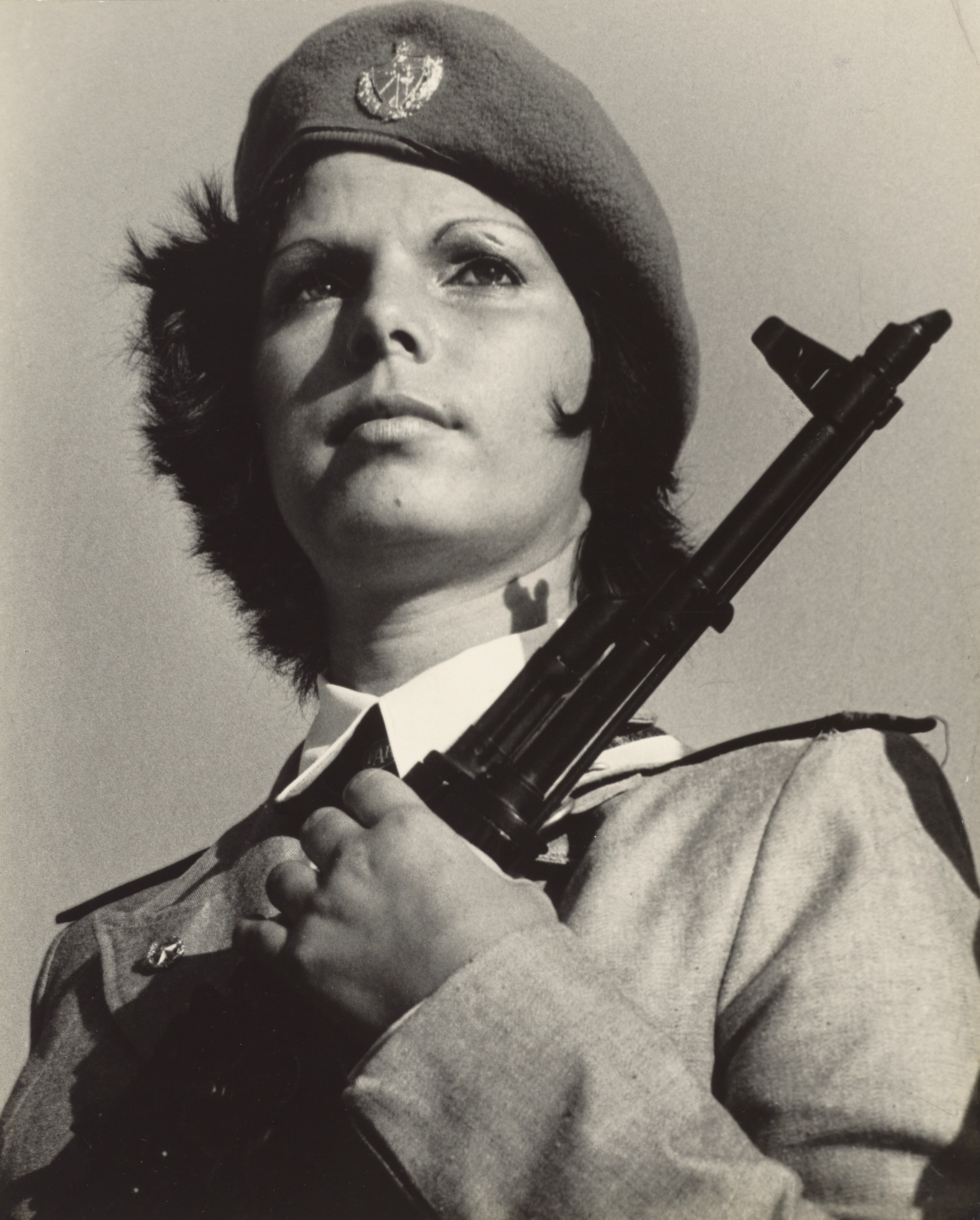 [Woman soldier in the National Revolutionary Militia, Plaza de la Revolucion, Cuba]