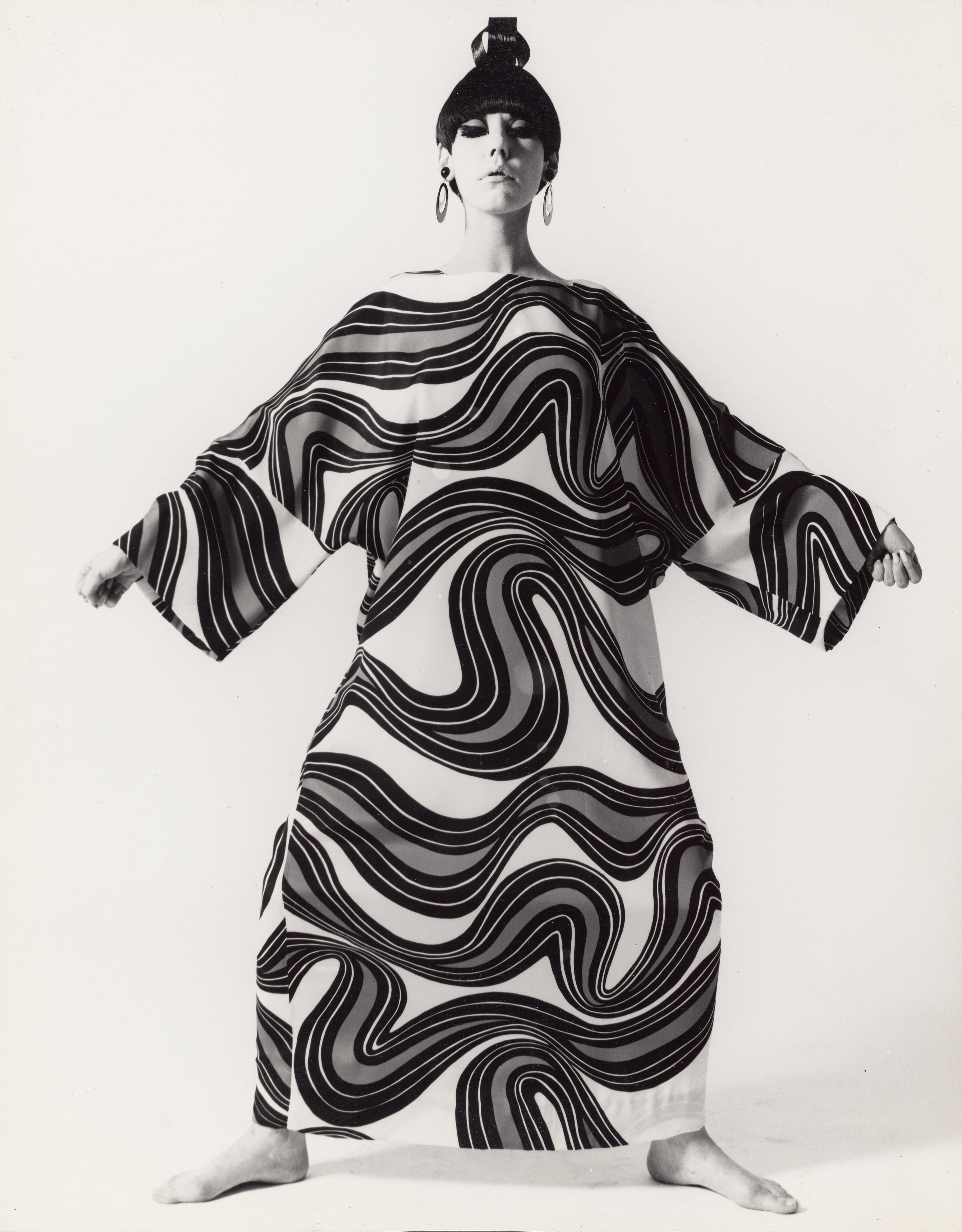 Peggy Moffitt in 'Sumo' Caftan by Rudi Gernreich, New York