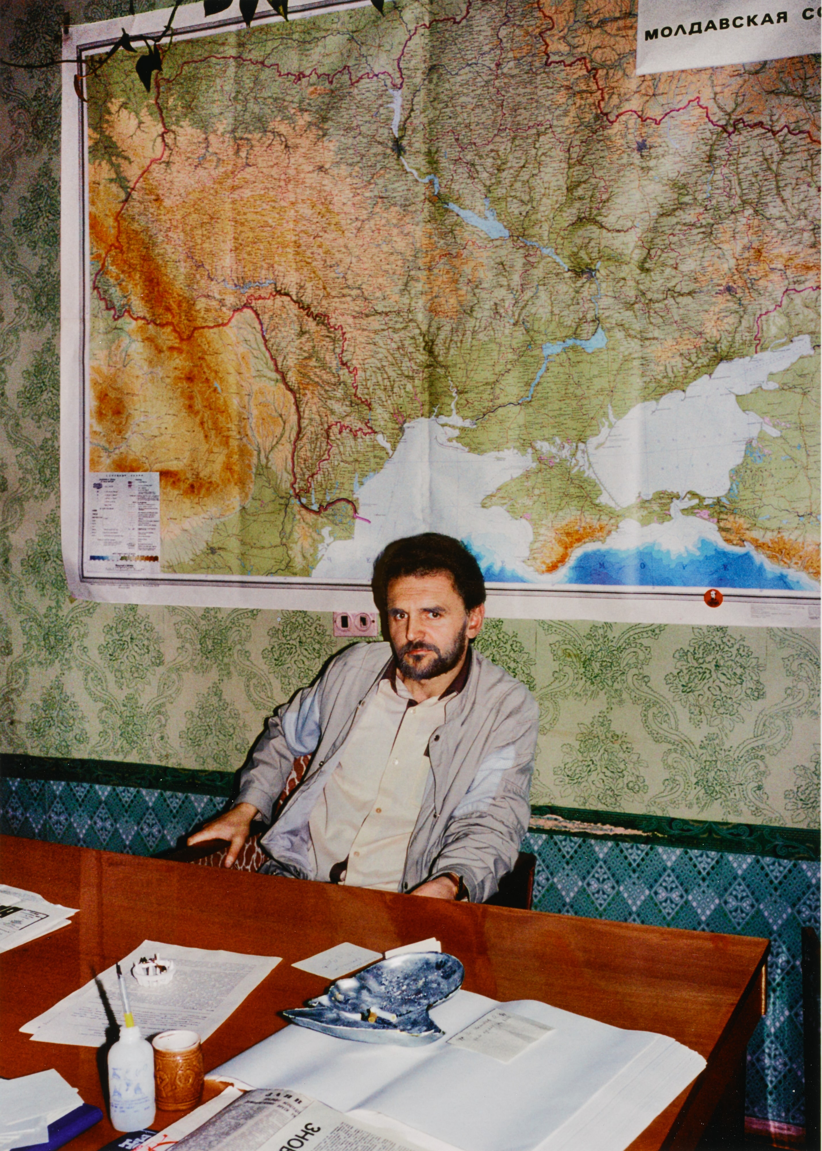 3/10/1991 Kiev, Ukrainian SSR. Vogdan Ternopinsky, Vice Chairman of Rukh.