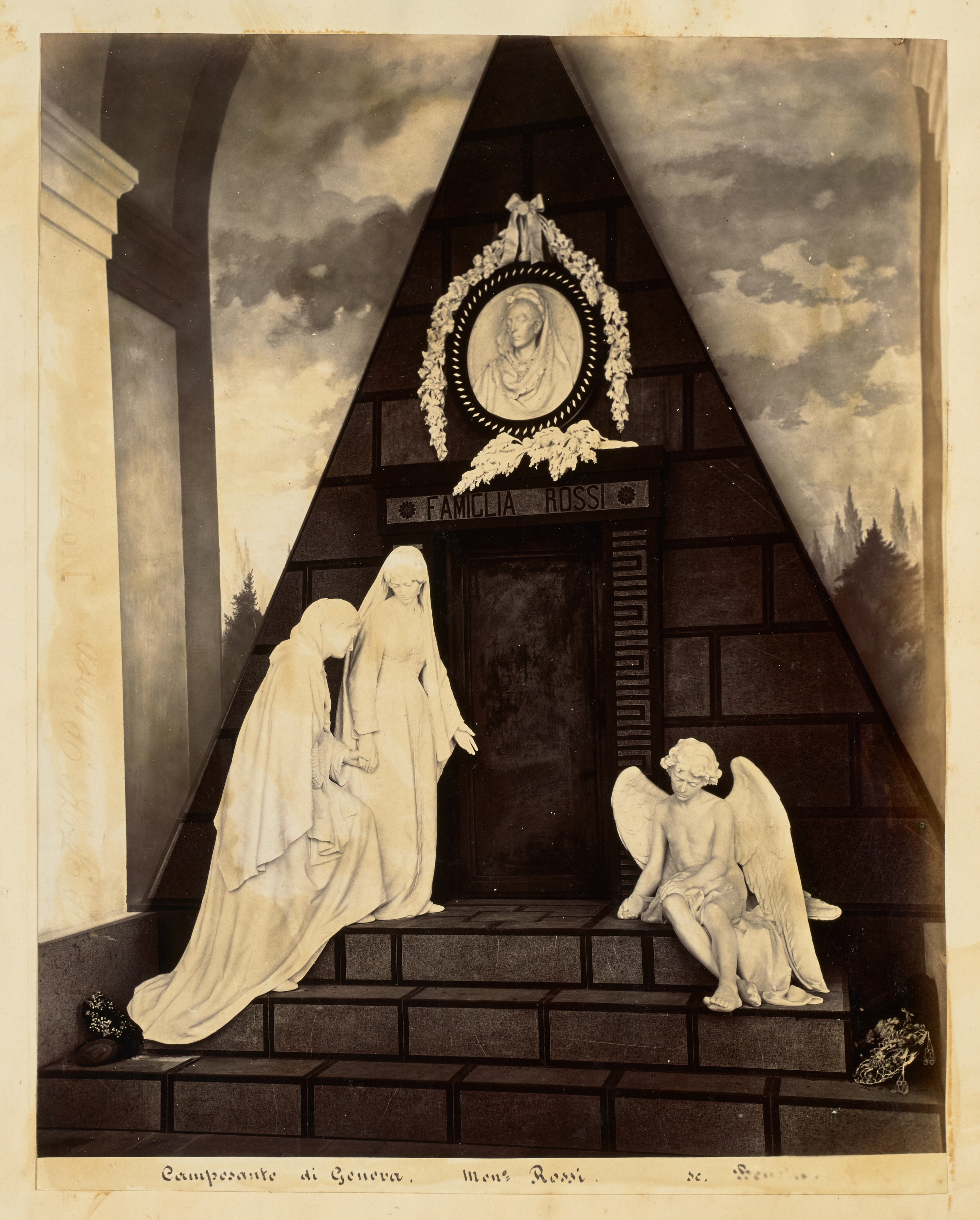 [Catterina Ruga in Rossi monument at the Cimitaro Monumental di Staglieno, Genoa]