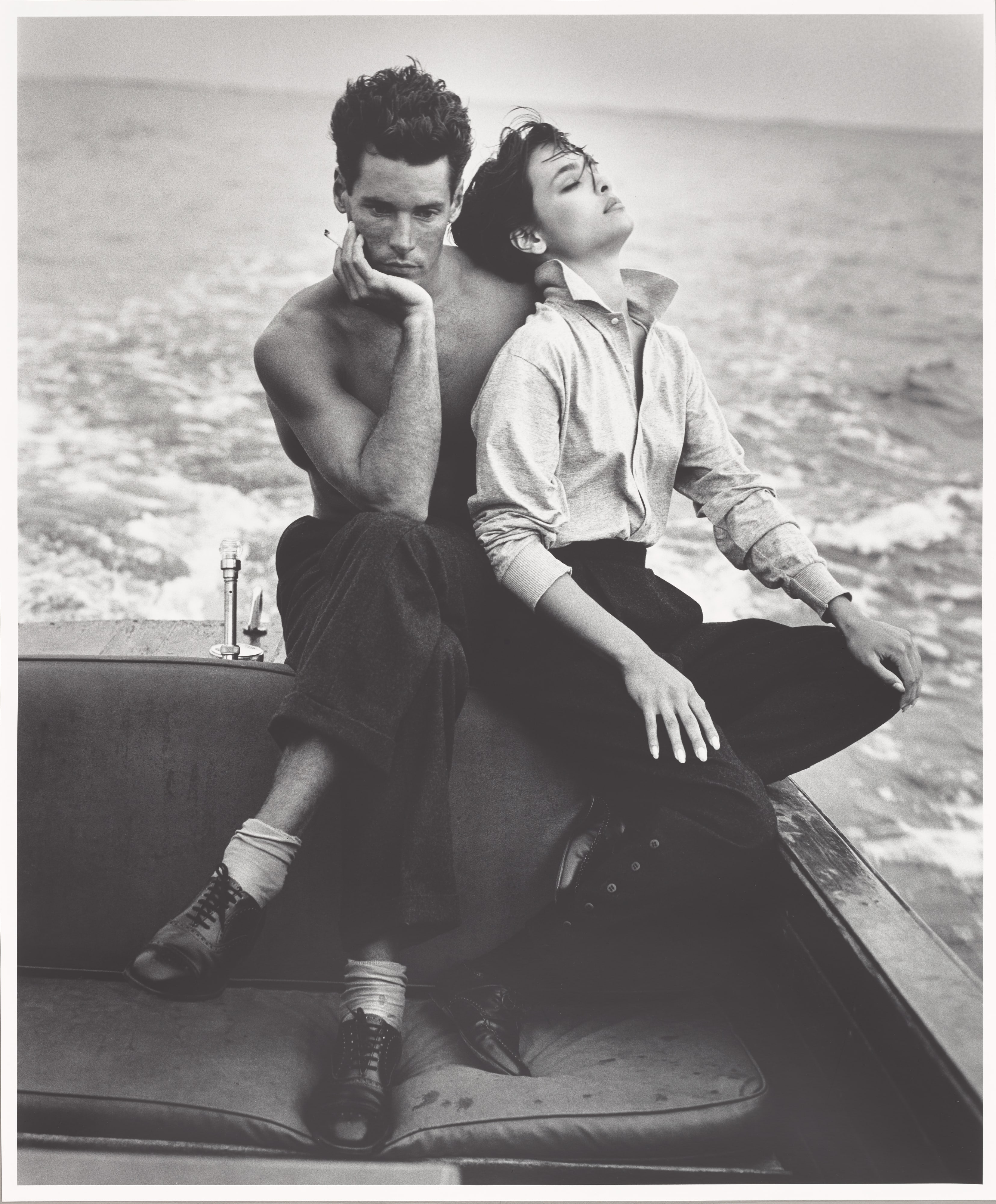 Bruce Hulse and Talisa Soto for British Vogue, Bellport, NY 1982