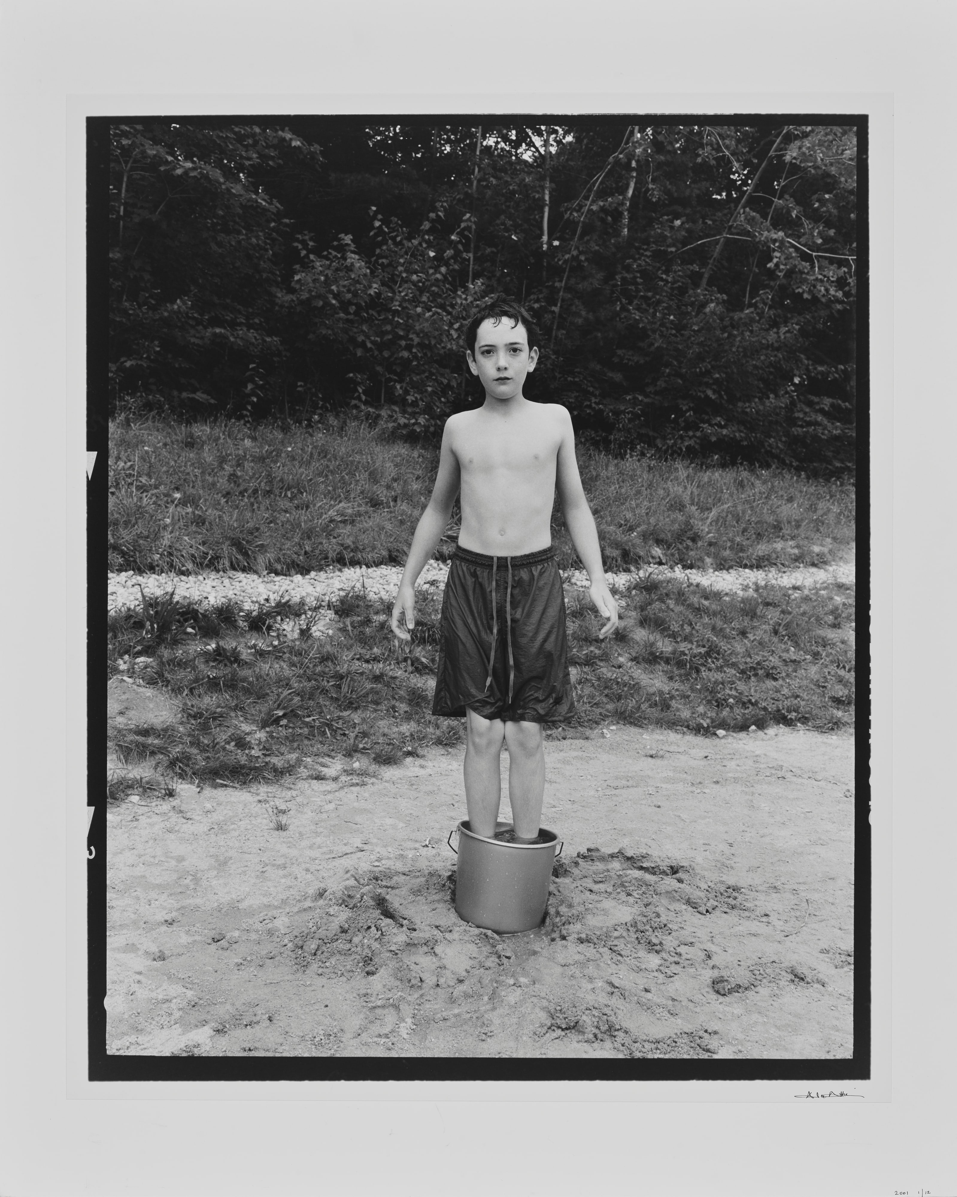 Boy in Pail, New Hampshire