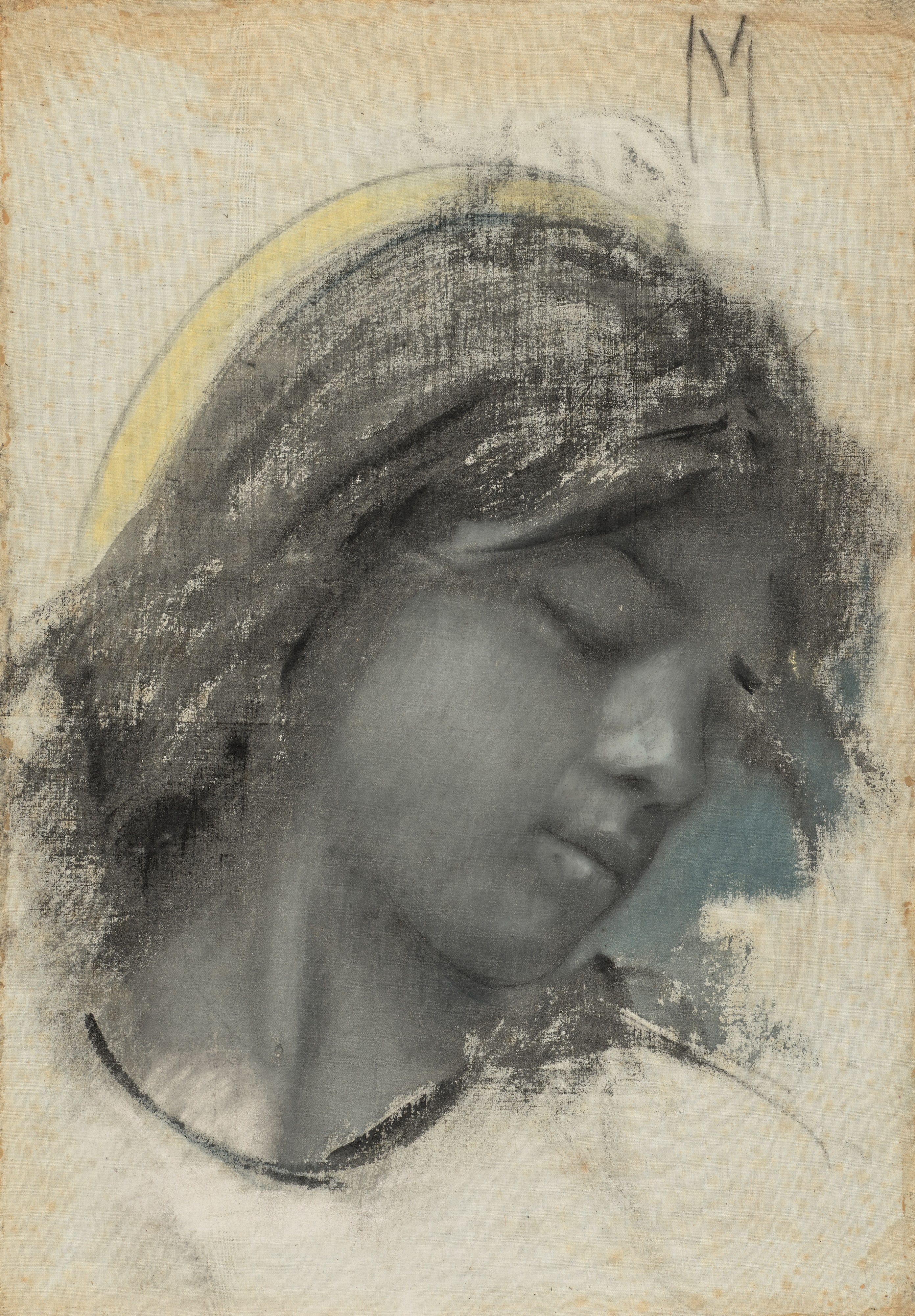 Head of an Angel (recto); Head of a Woman (verso)