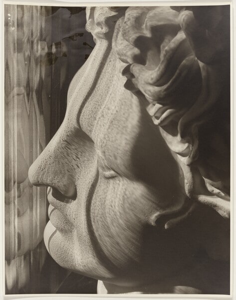 Light Follows Form of Greek Head