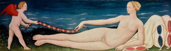 Reclining Venus with Cupid
