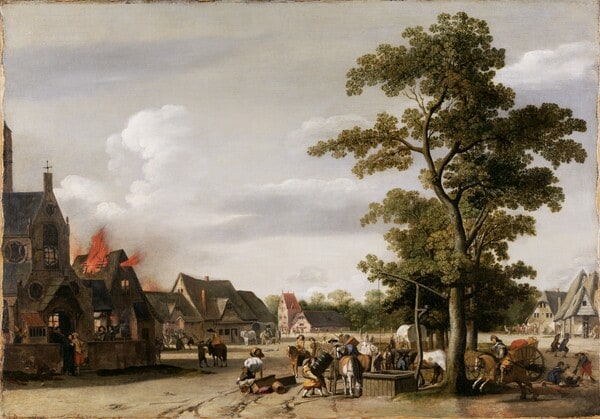 Soldiers Plundering a Village