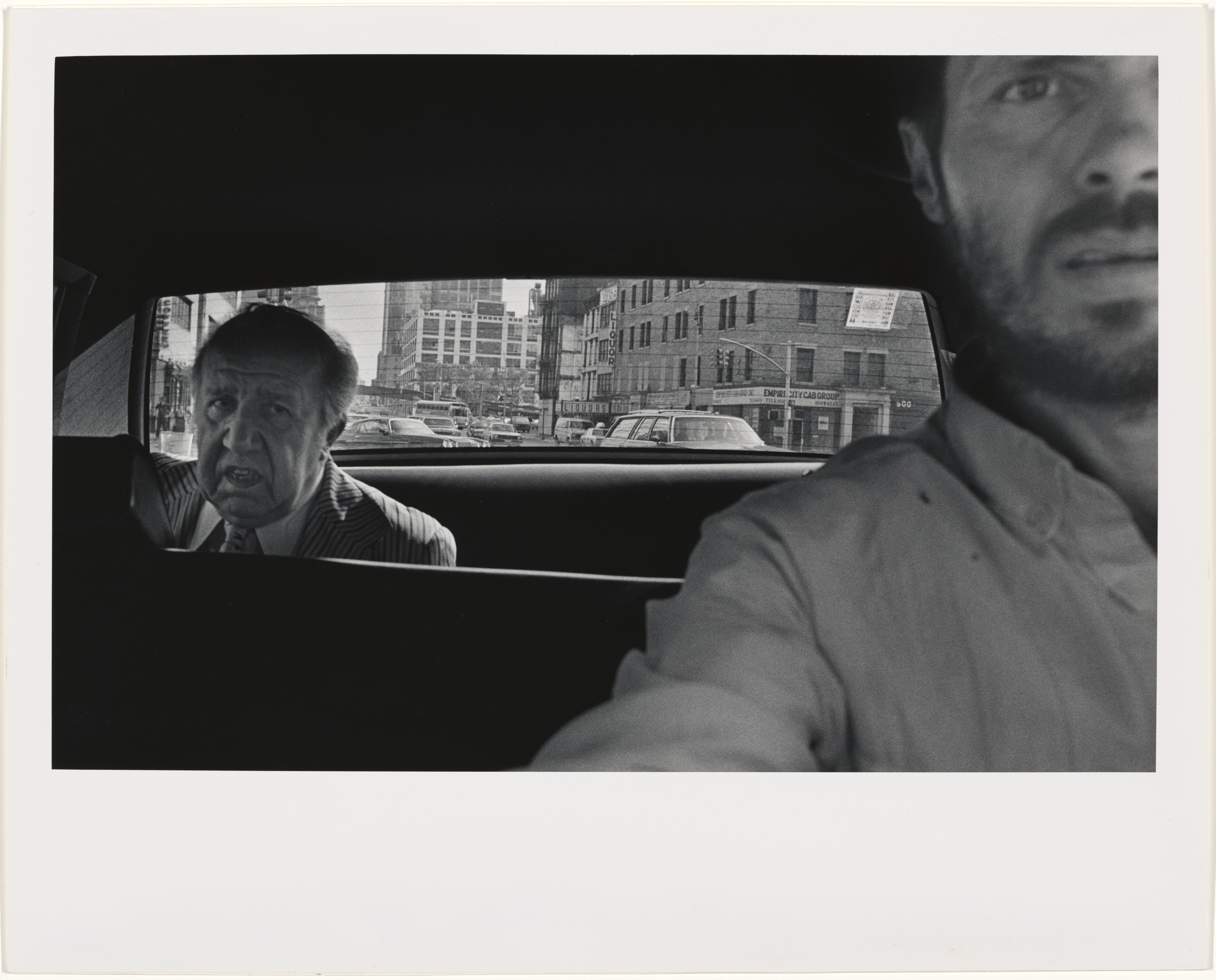 Self-Portrait with Passenger While Moving Up Tenth Avenue