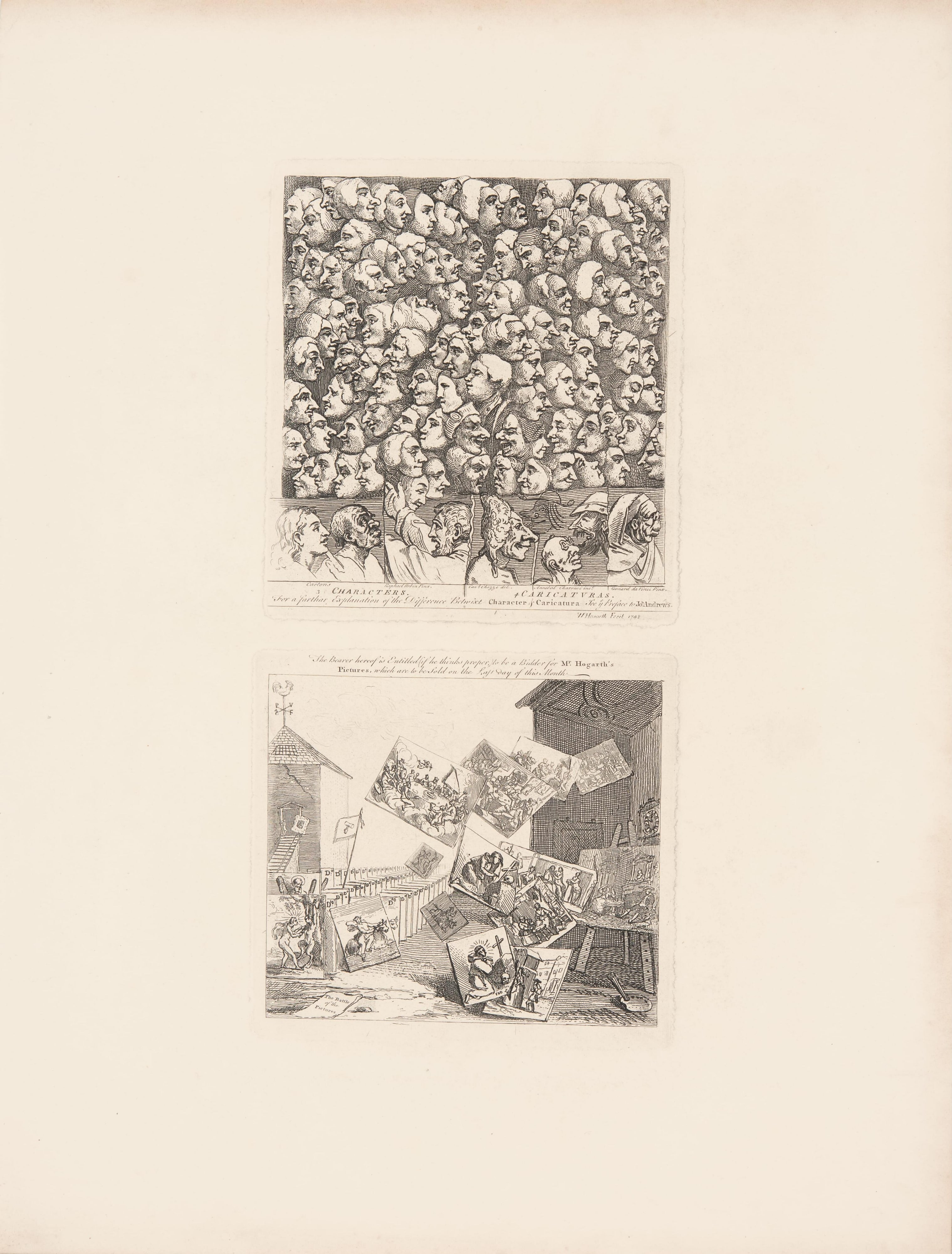 Characters and Caricaturas; [Battle of the Pictures]