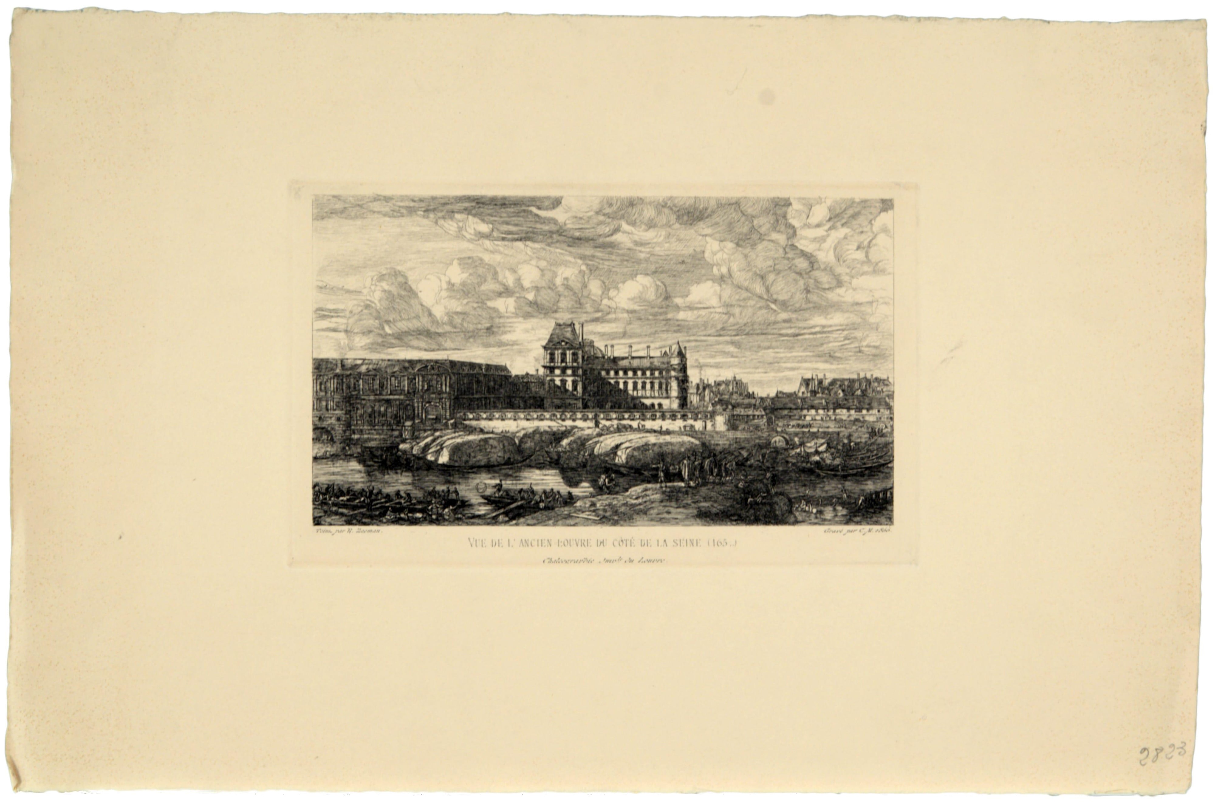 L'Ancien Louvre d'apres une peinture de Zeeman