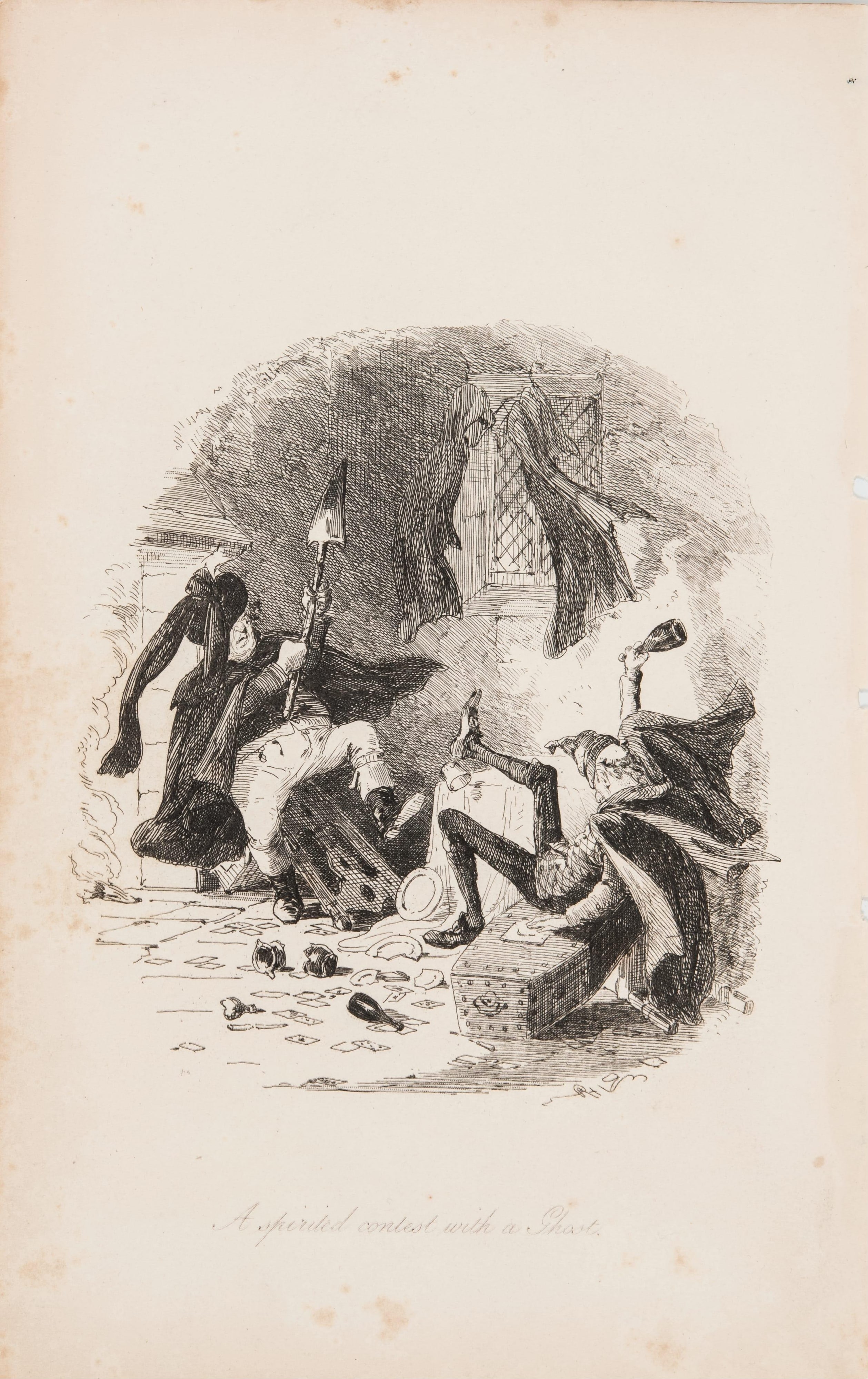 A spirited contest with a ghost