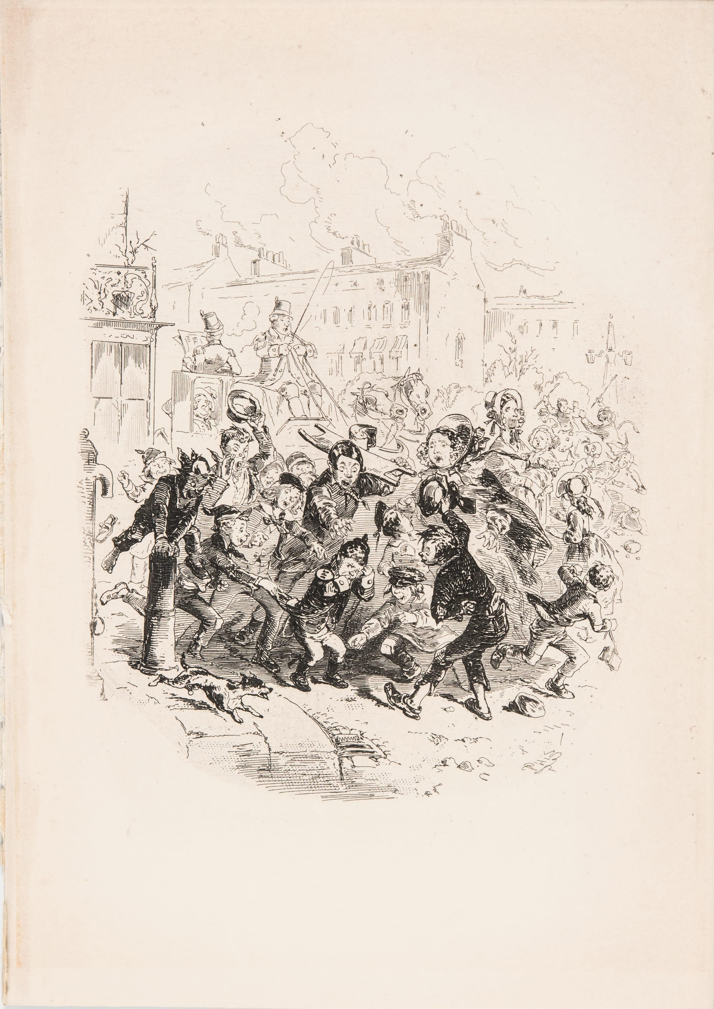 Untitled (Rowdy boys in the street)