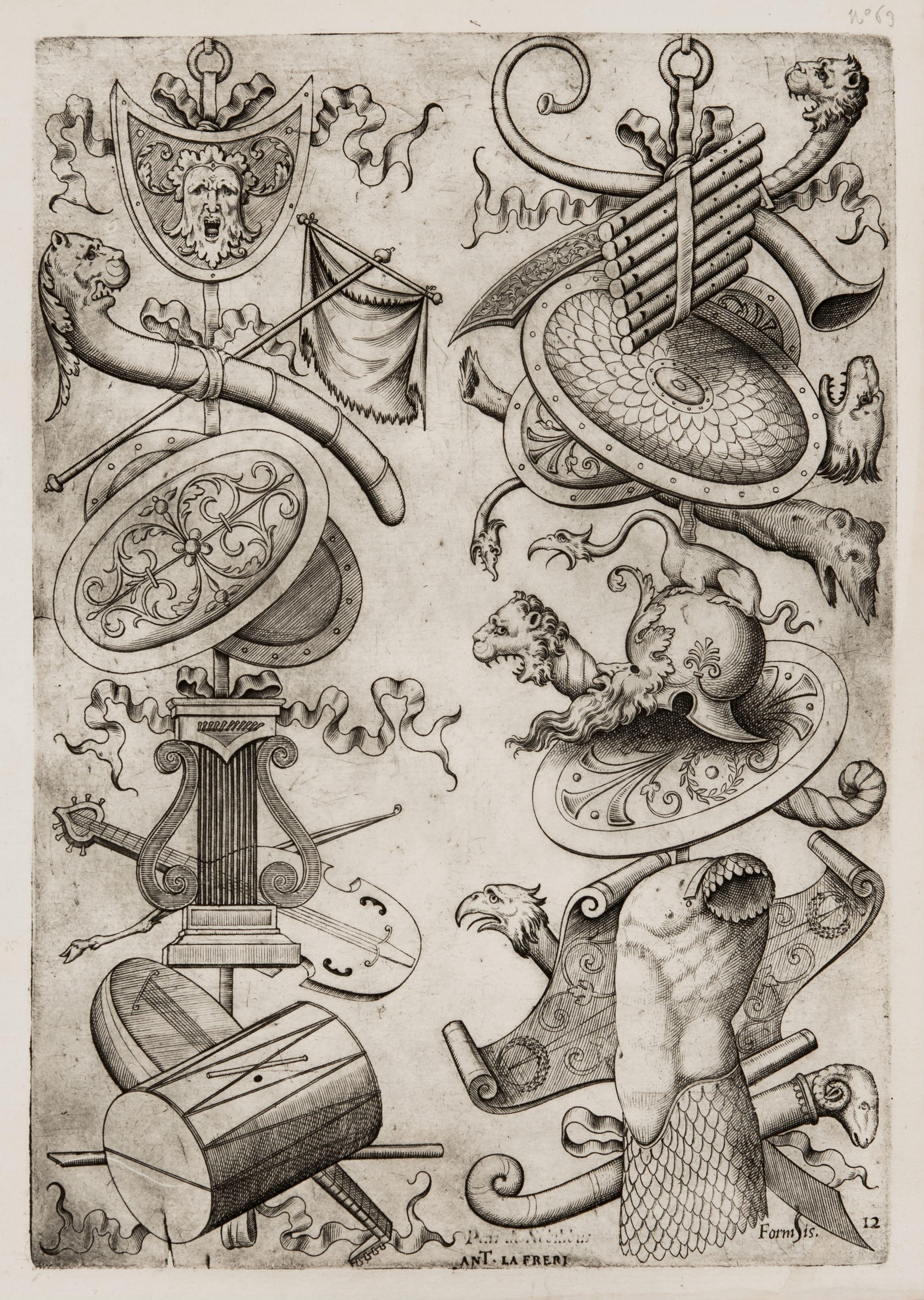 Two Trophies including Musical Instruments