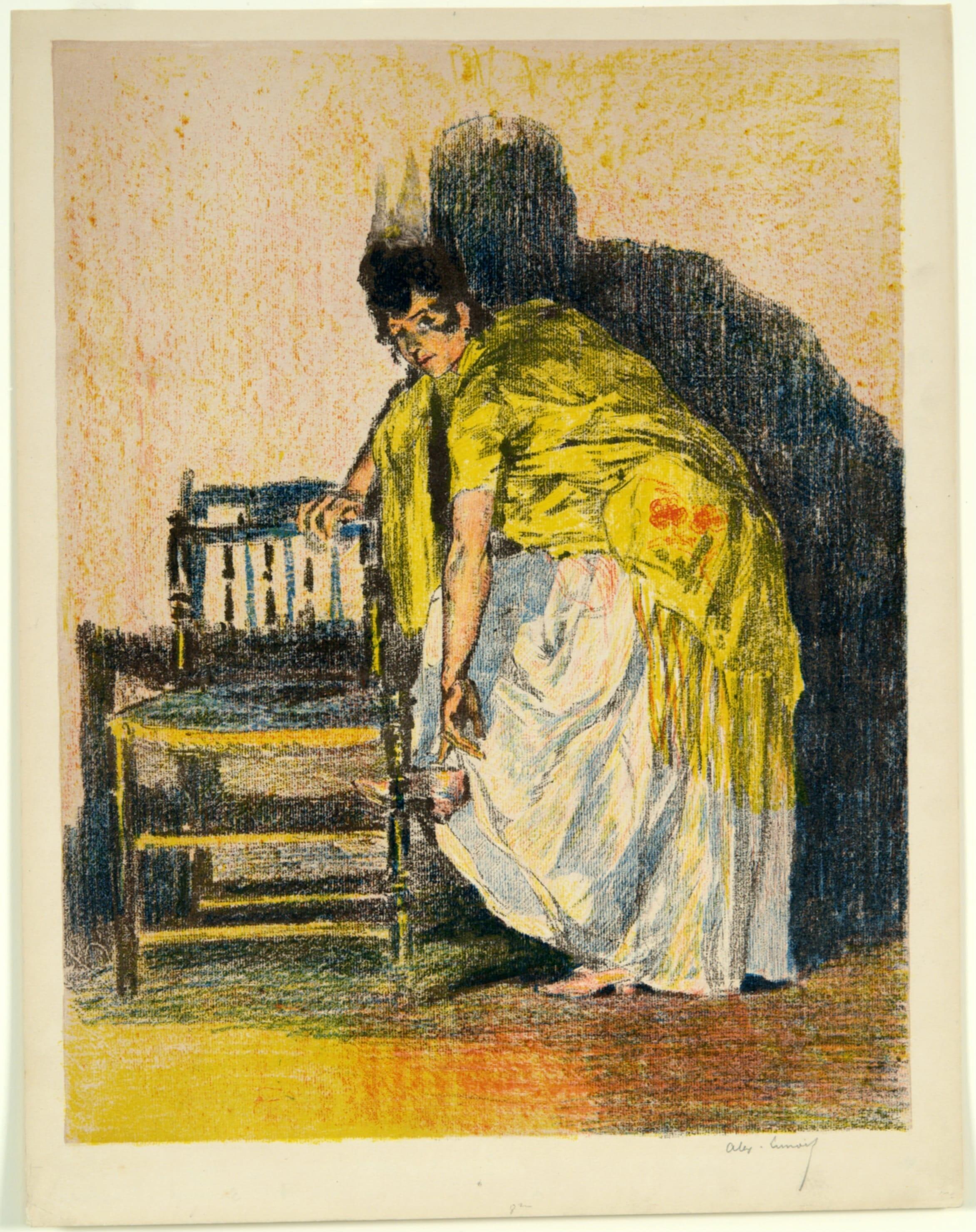 Femme espagnole remettant son soulier (Spanish Woman putting on her Shoe)