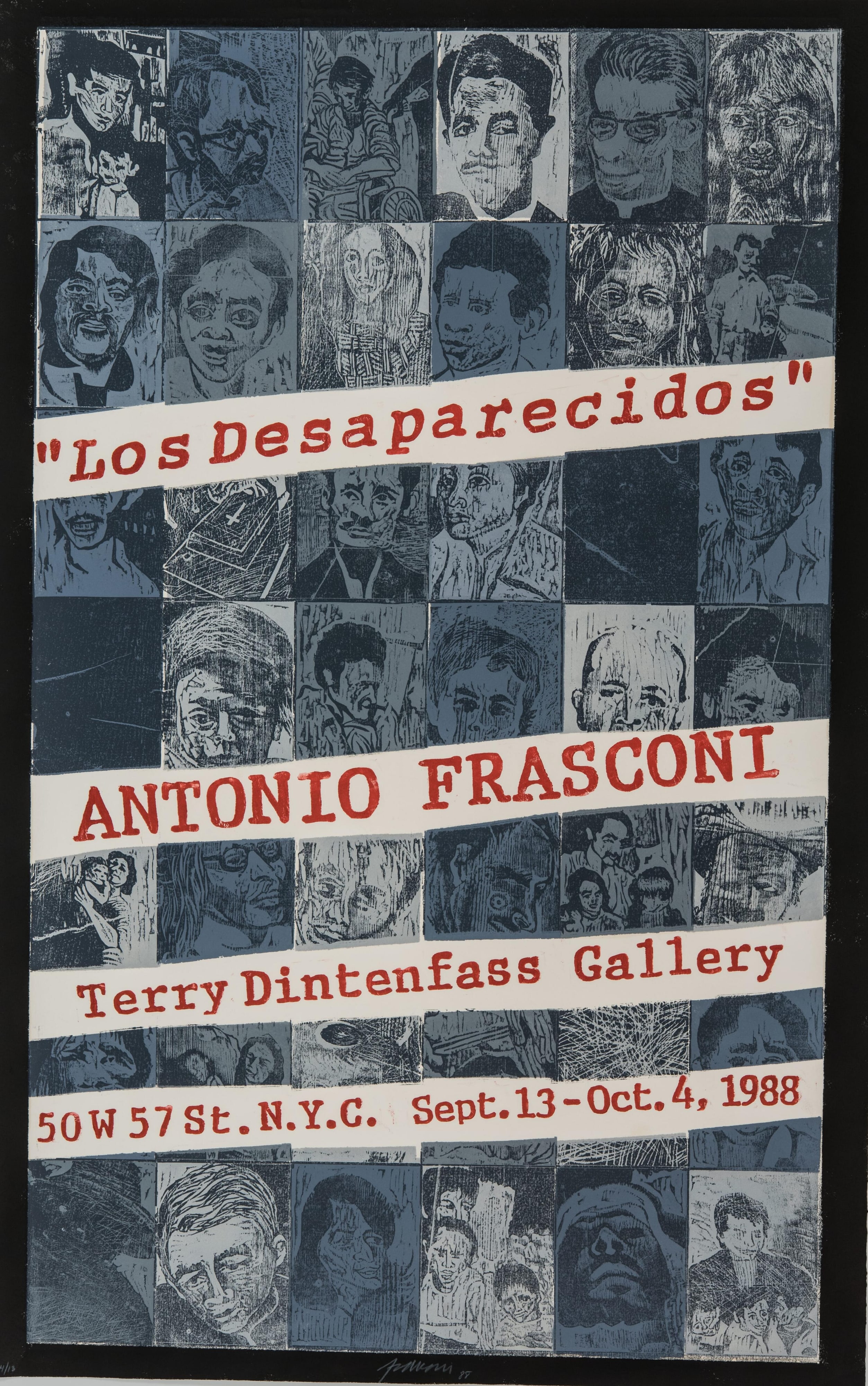 Los Desparacidos: Terry Dintenfass Gallery, September 13-October 4, 1989