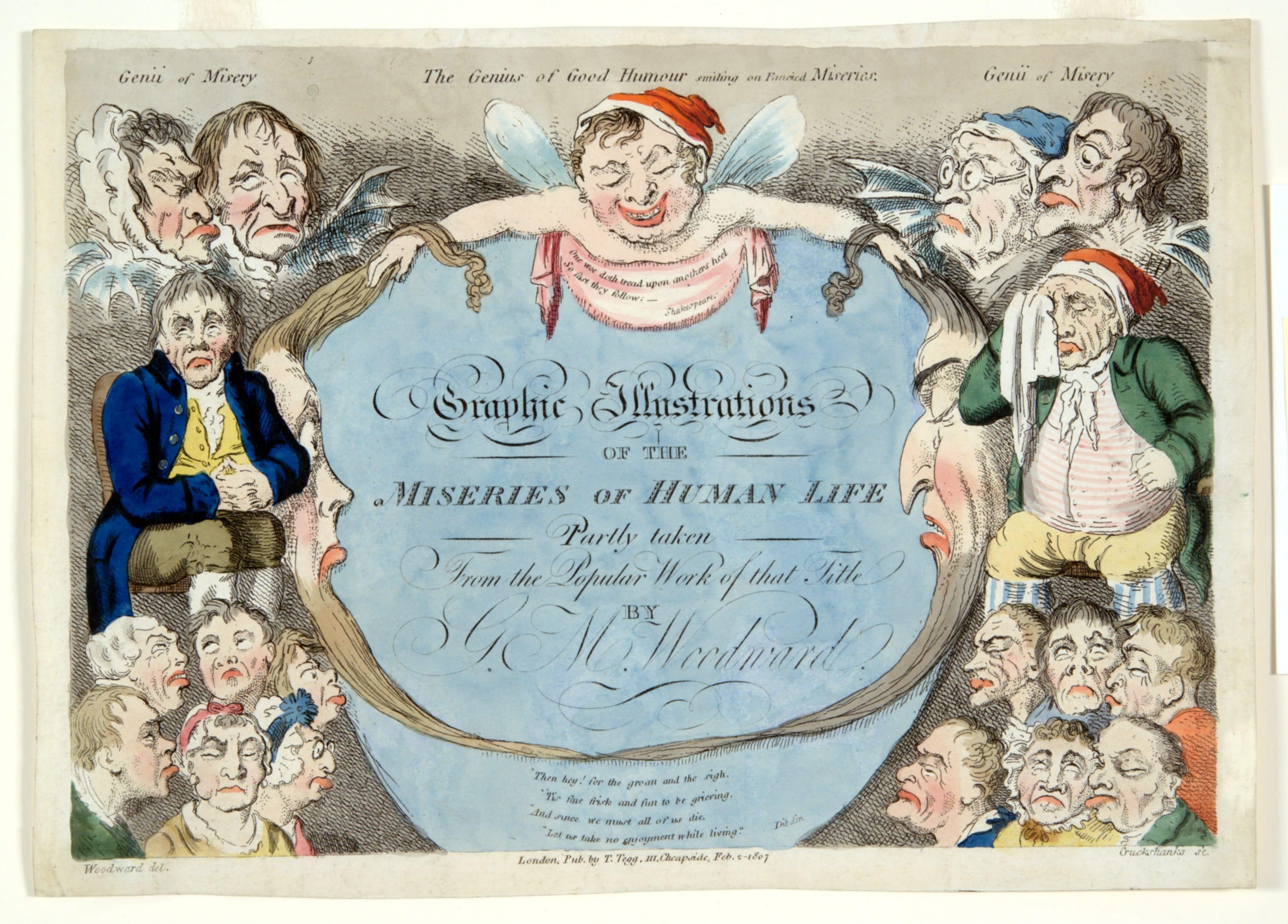 Miseries of Human Life, Title page