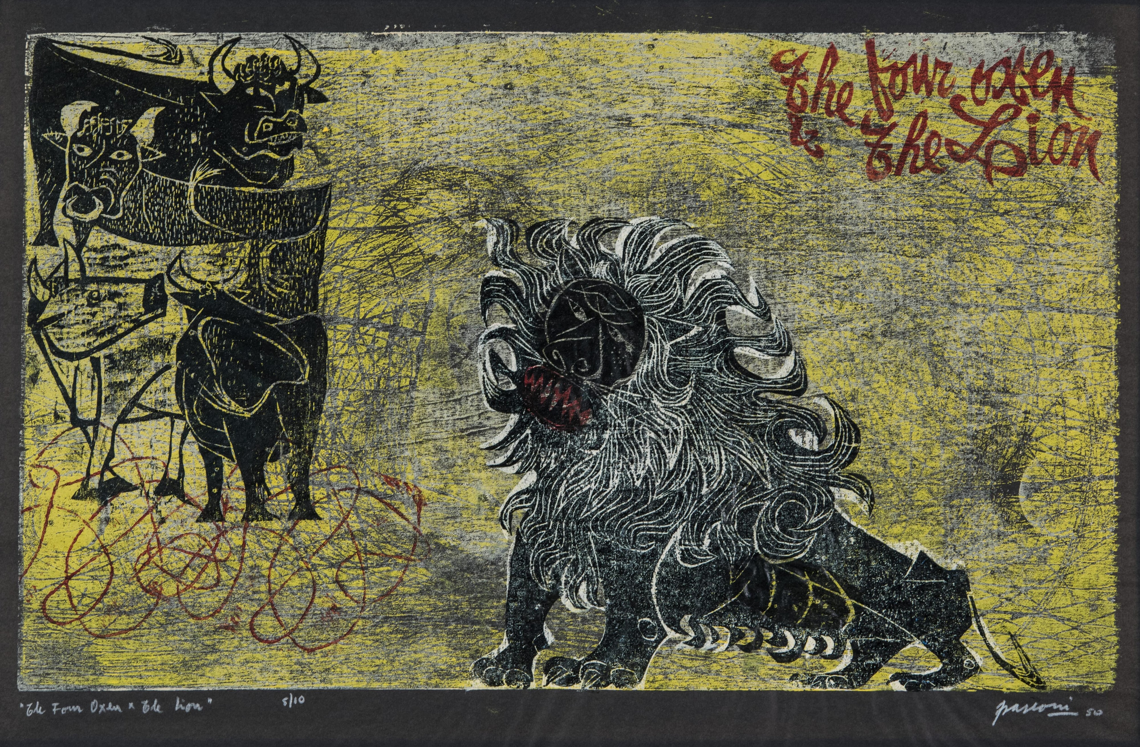 The Four Oxen and the Lion