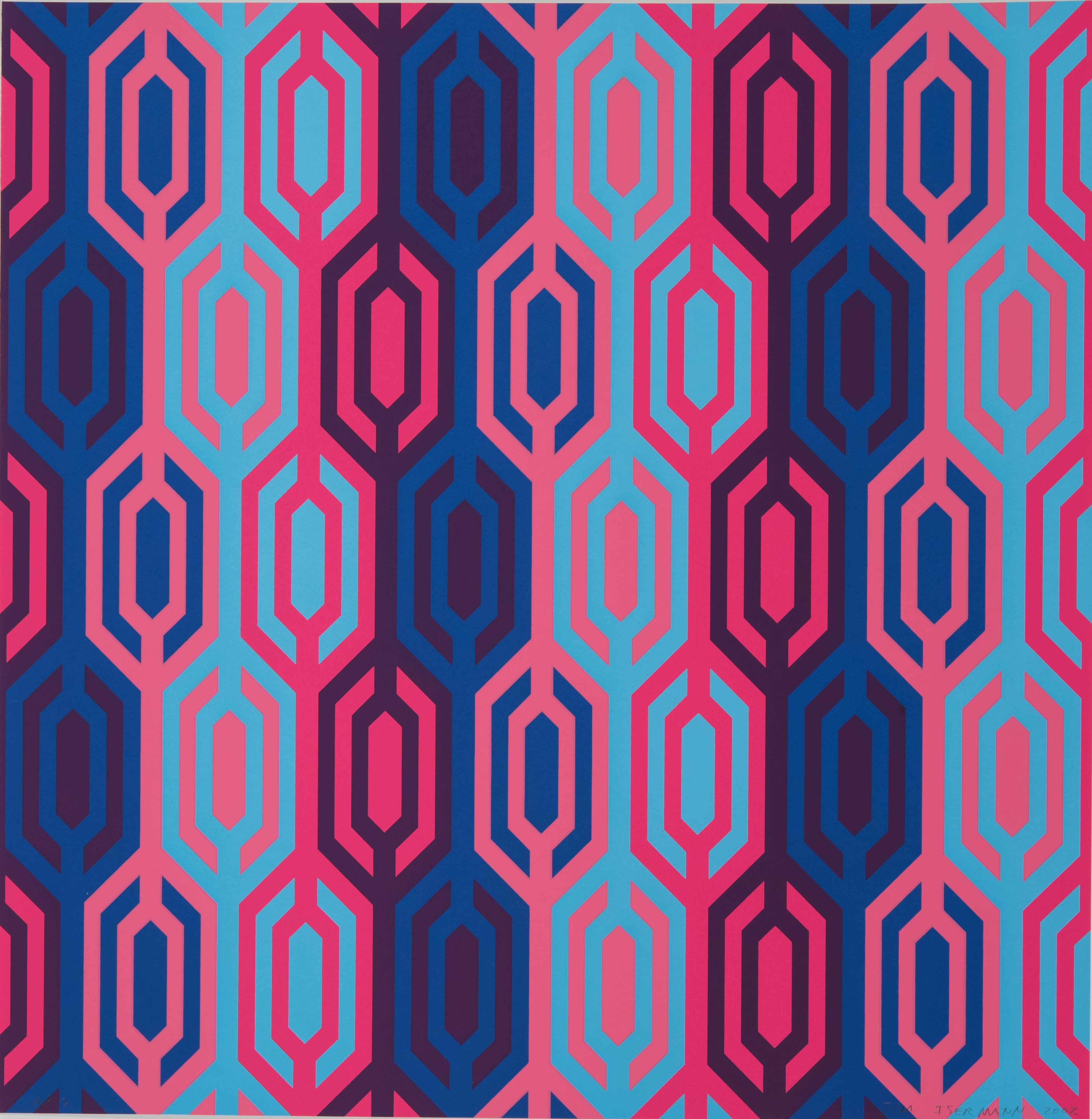 Untitled (pink, blue and purple)