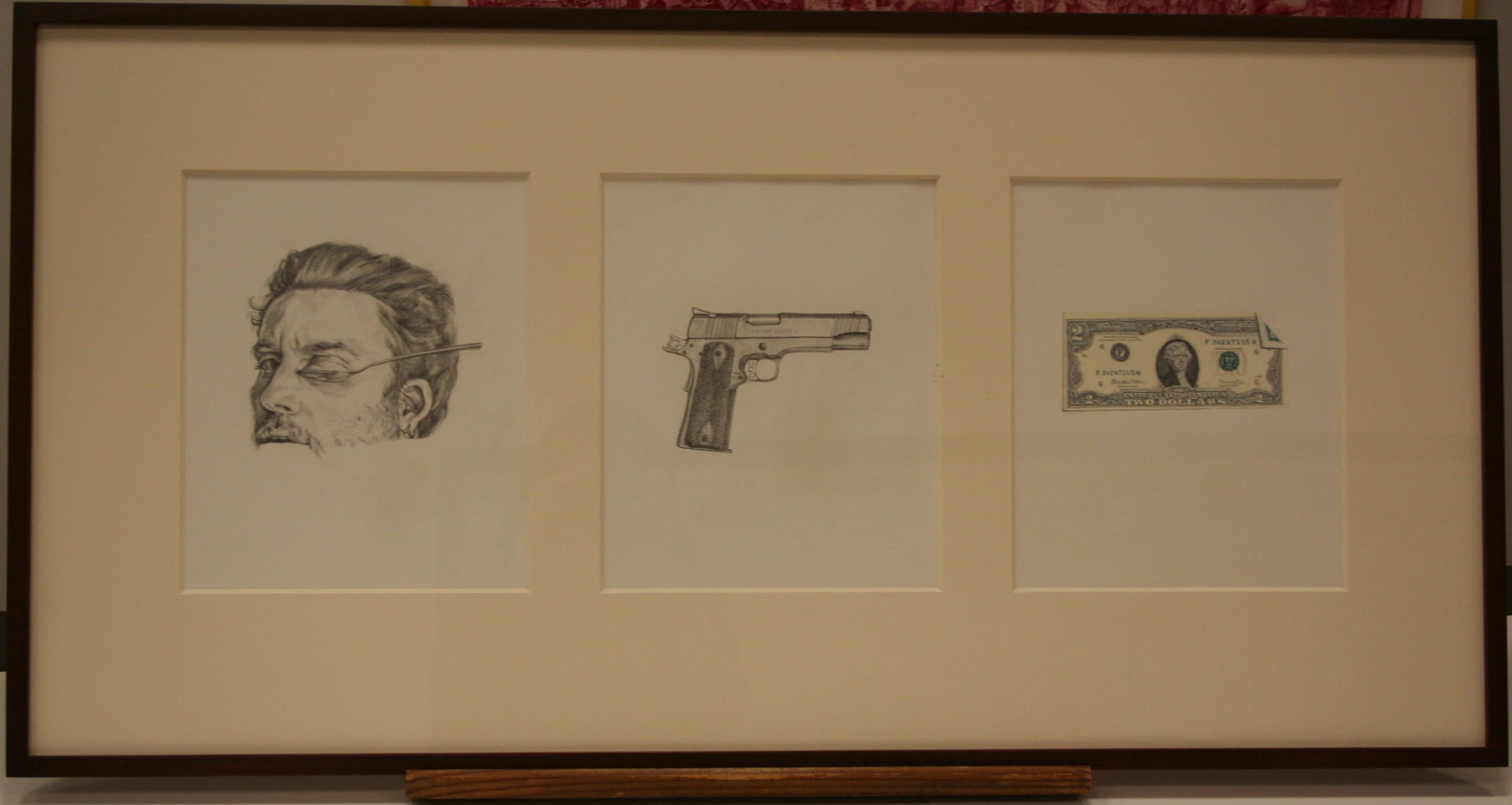 Oooh, I'm Dangerous: Self Portrait after an Obscure Photograph of Gudrun Enslin, LAPD SWAT Custom II, the Great American Revolutionary