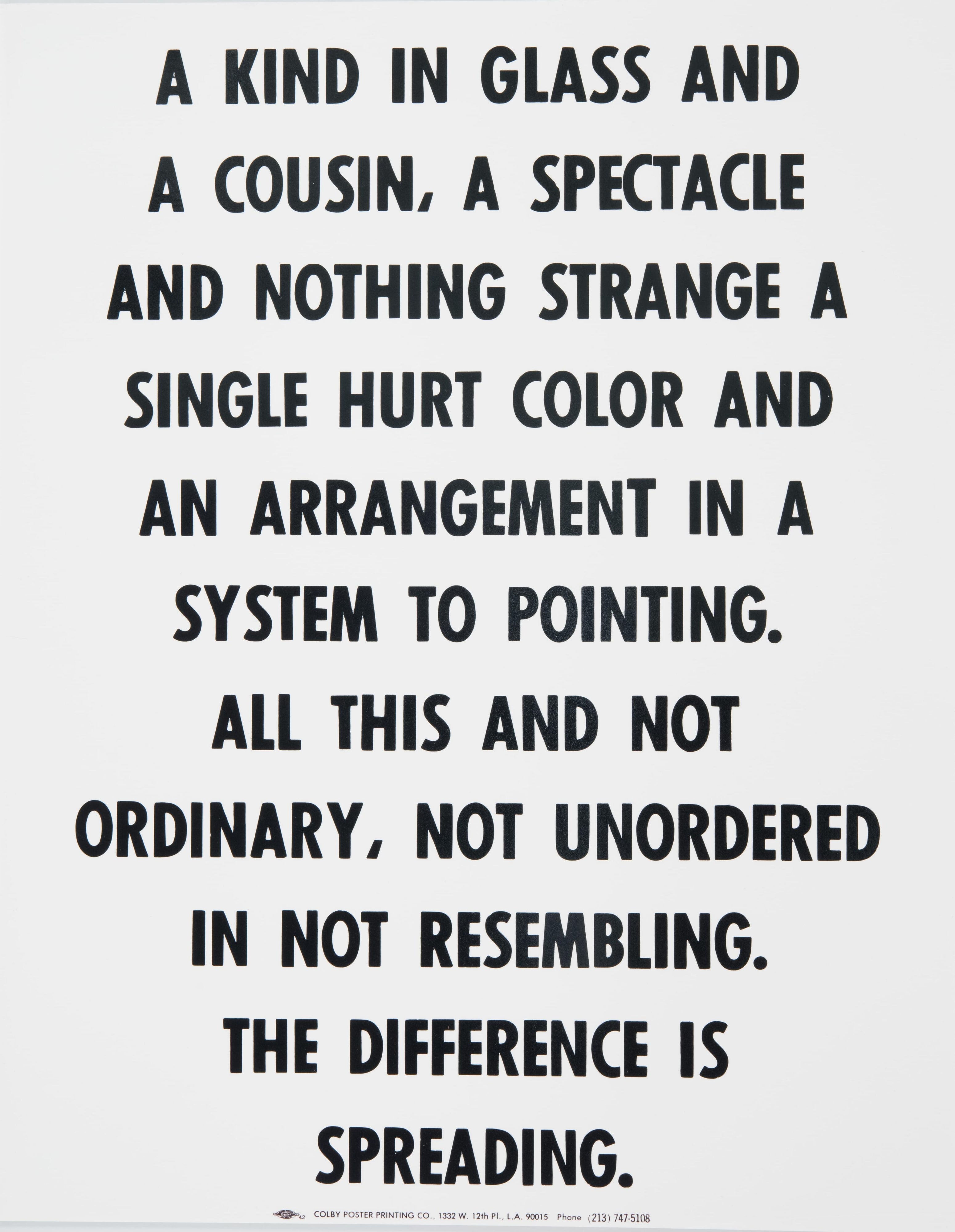 a spectacle and nothing strange