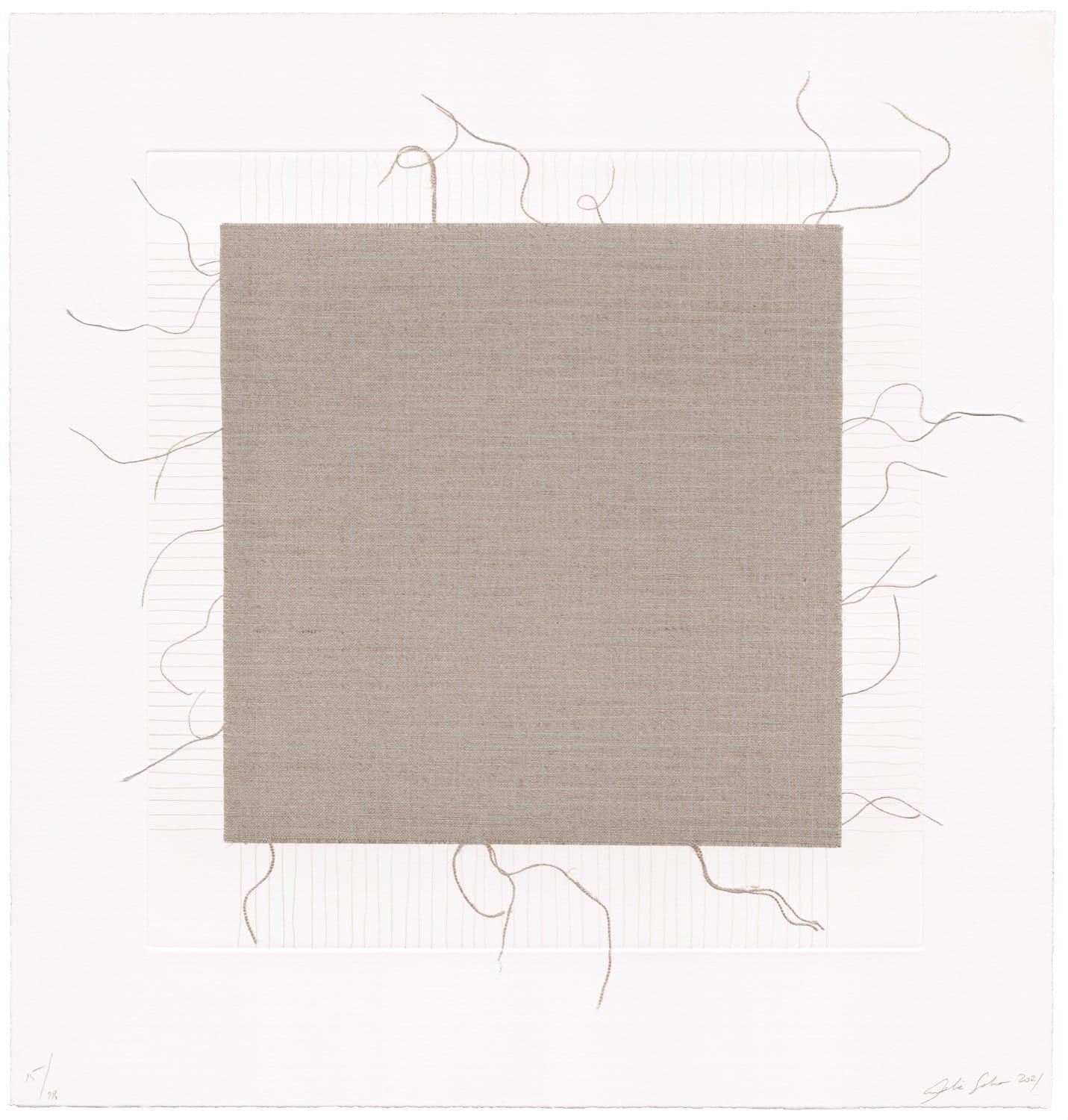 Transcending Grid, White (with Fringes)