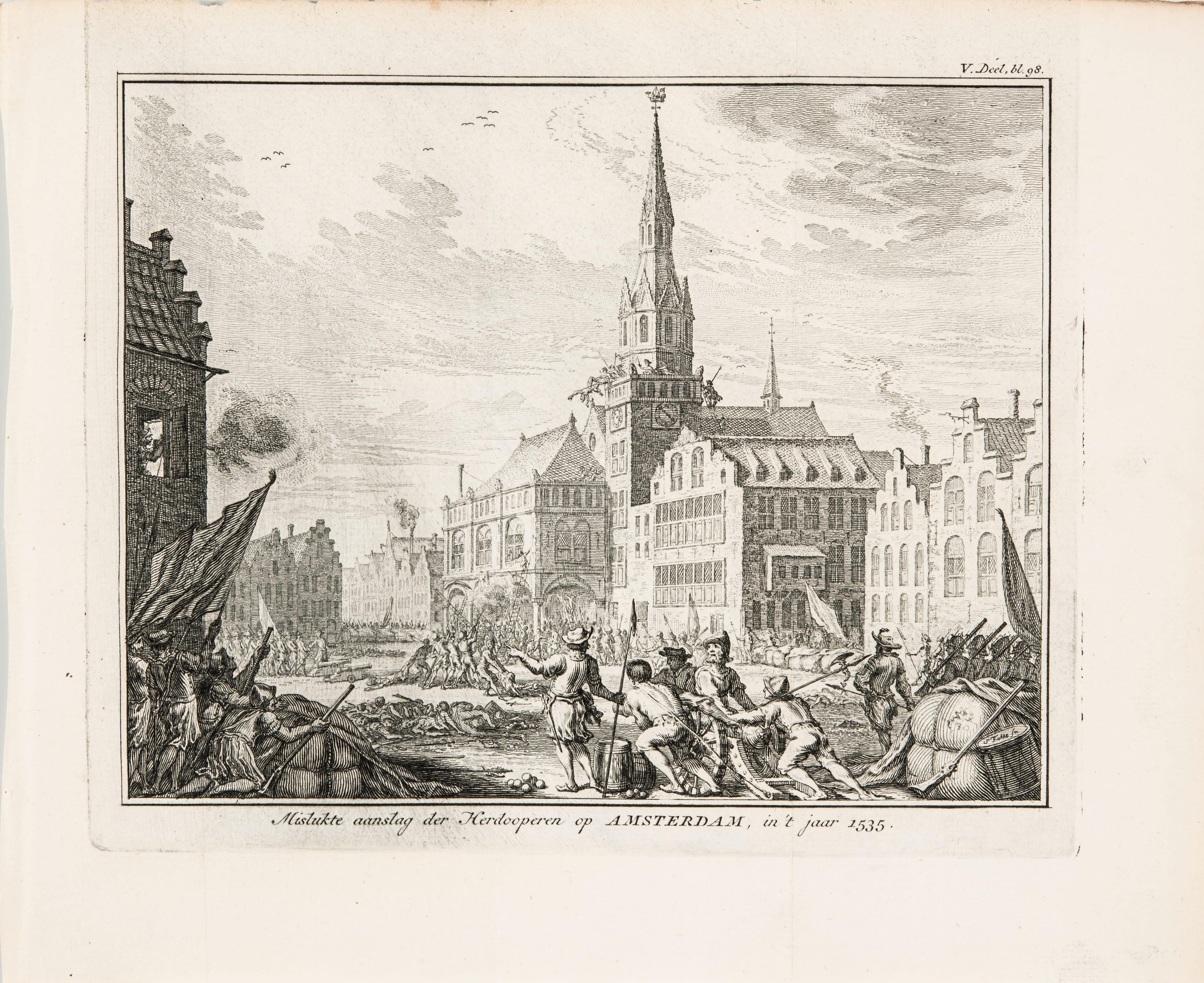 Mislukte aanslag der Herdooperen op Amsterdam, in 't jaar 1535