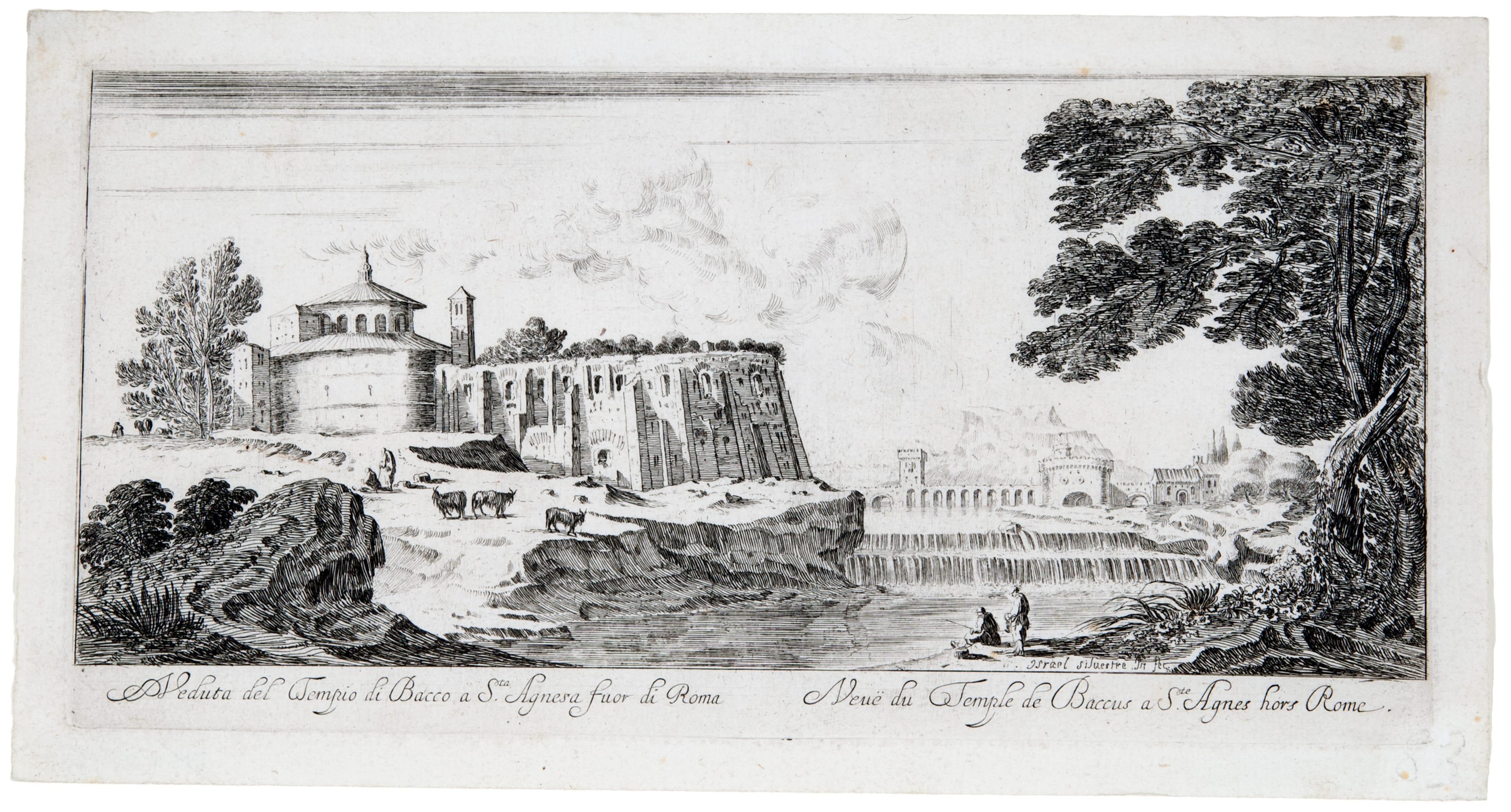 View of the Temple of Baccus at Saint Agnesa in Rome