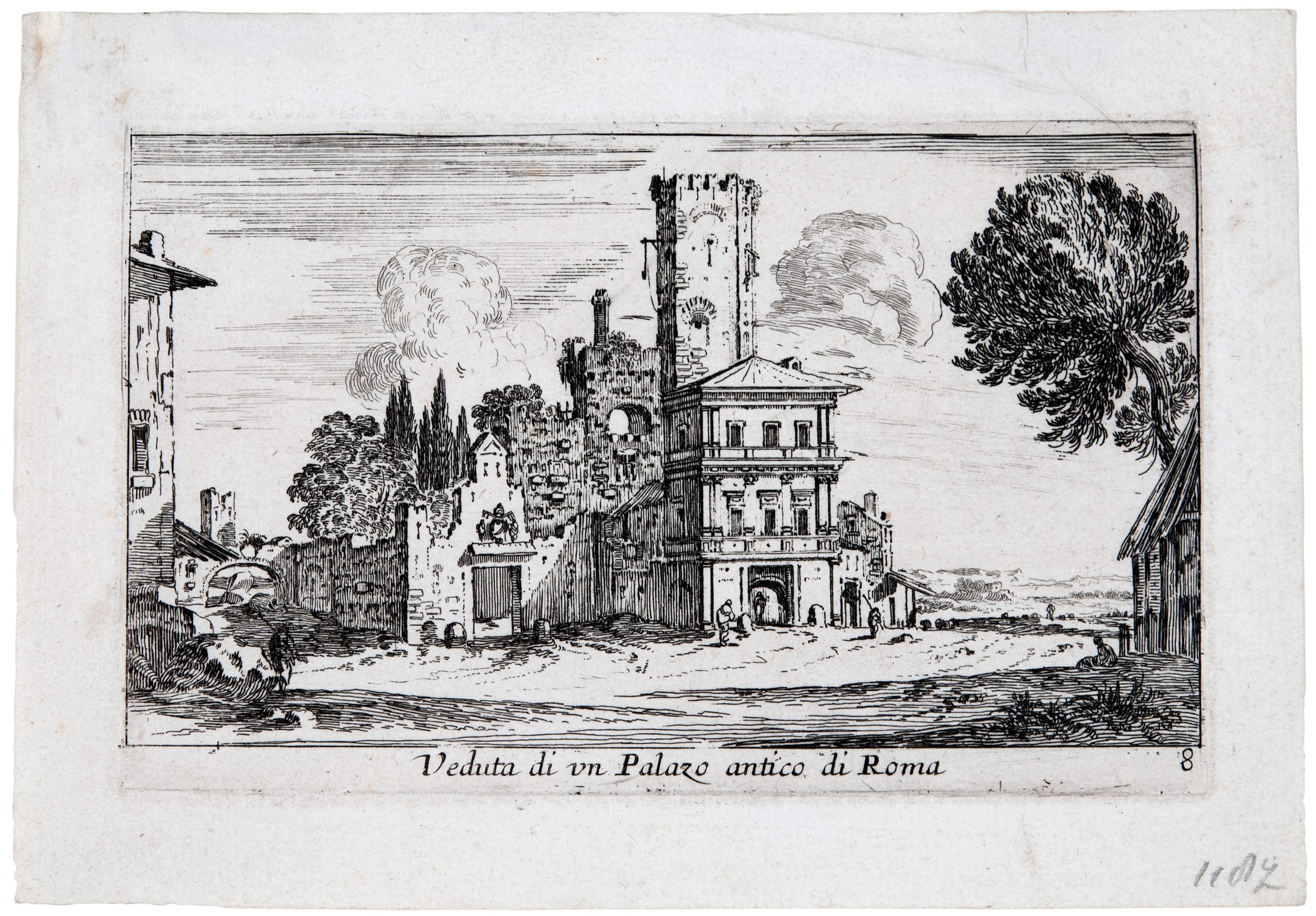 View of an Ancient Plaza in Rome