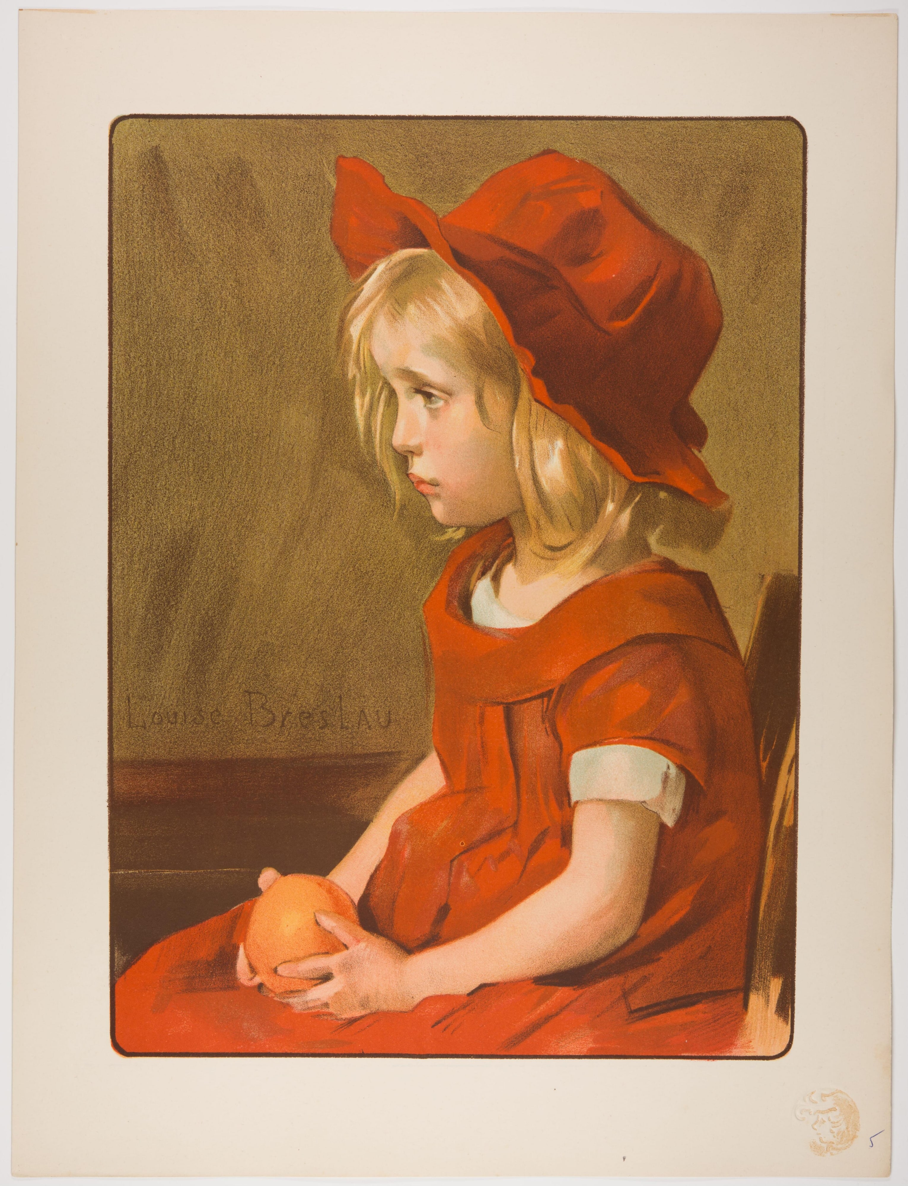 Little Girl with Orange