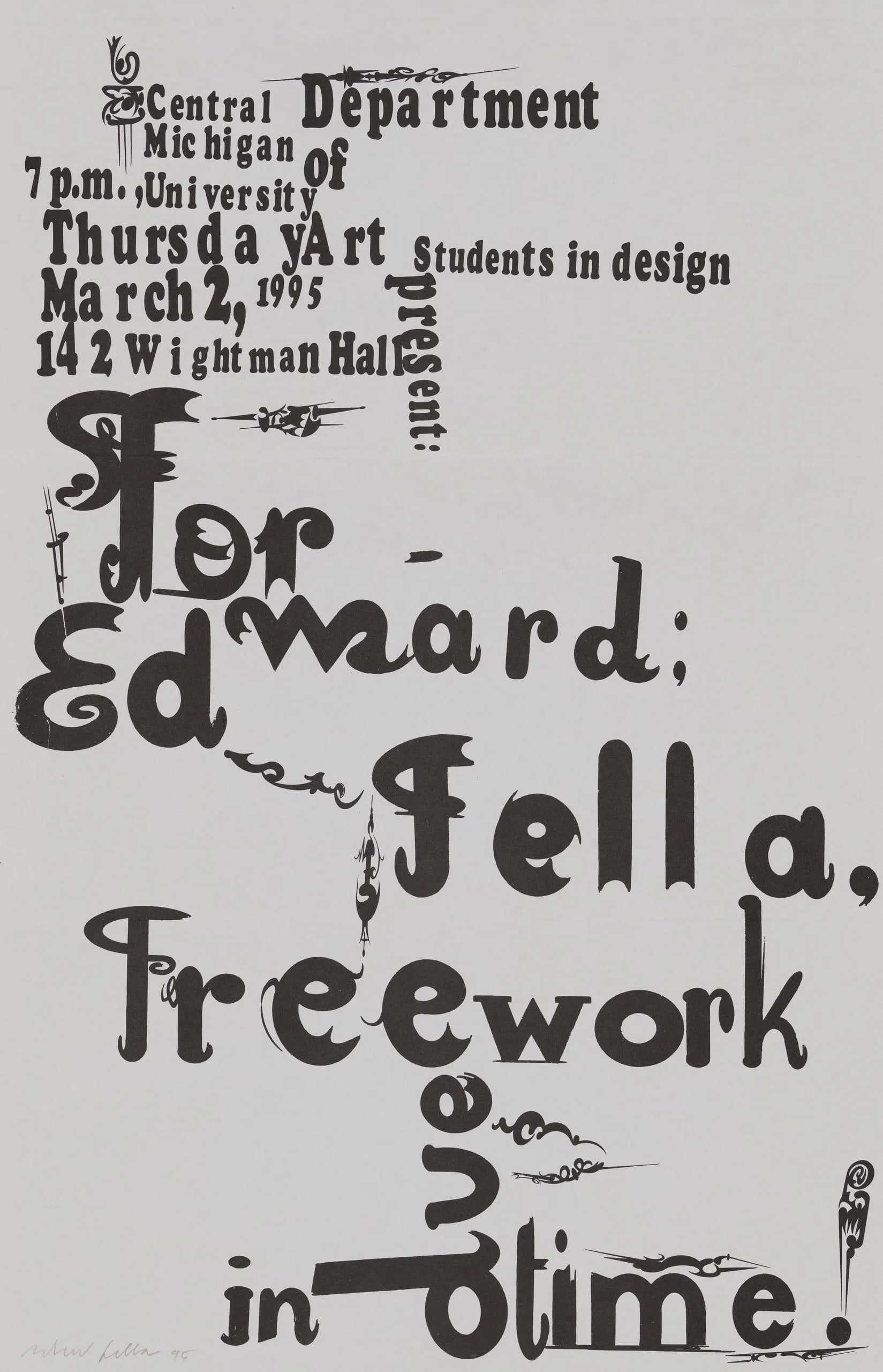 Flyer for lecture at Central Michigan University