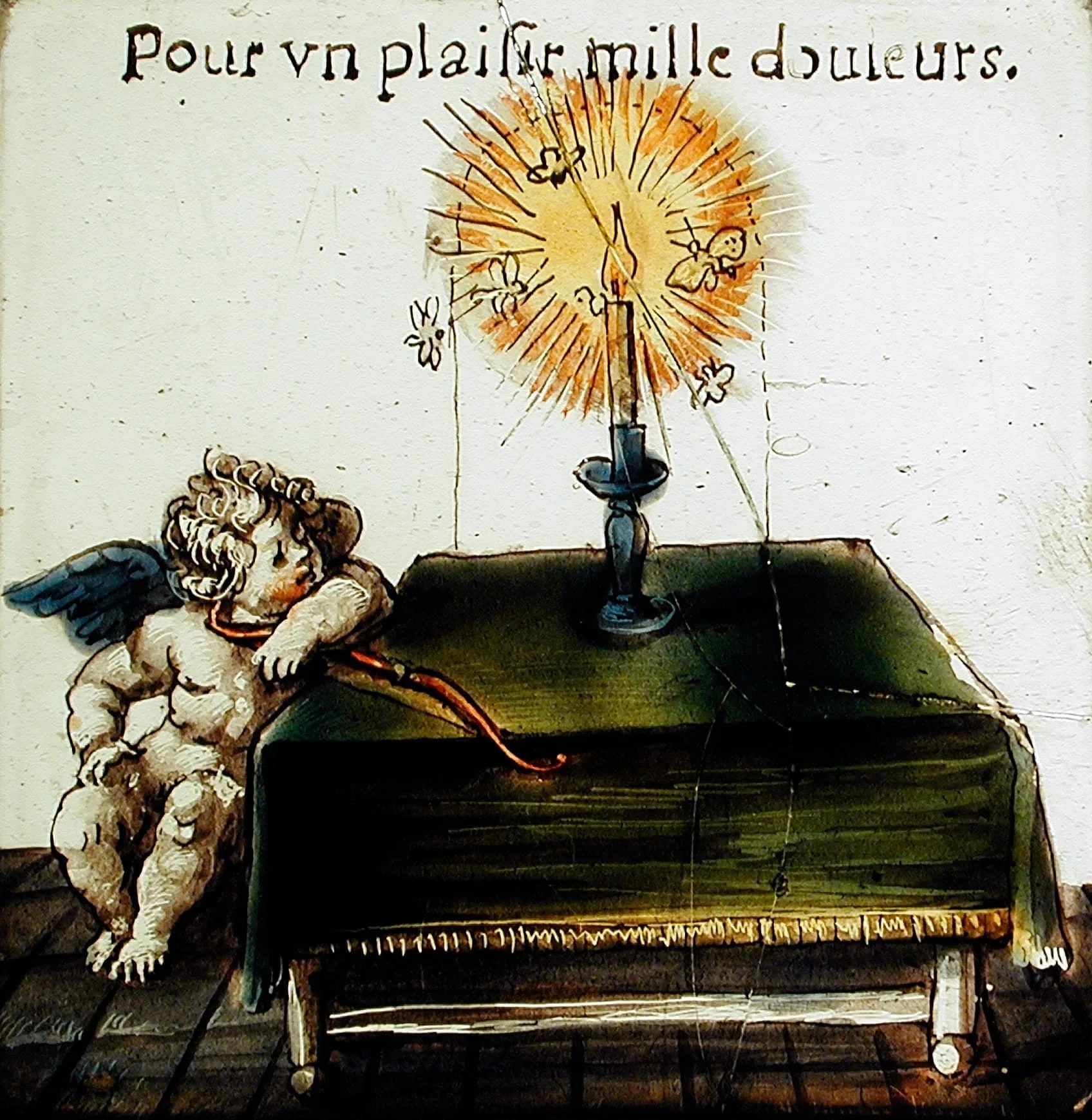 Emblematic Scene Panel with Cupid (and surround)