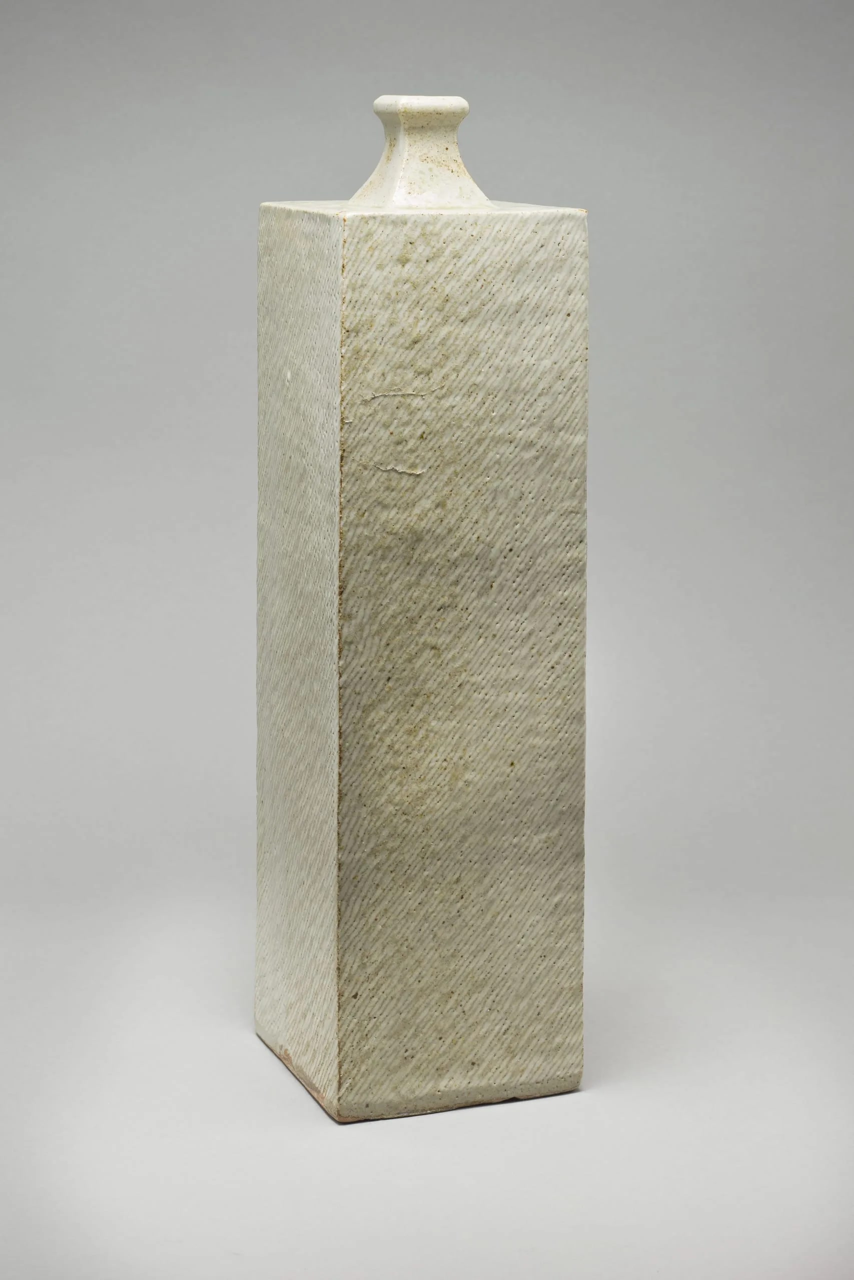 Tall Square Bottle-form Vase