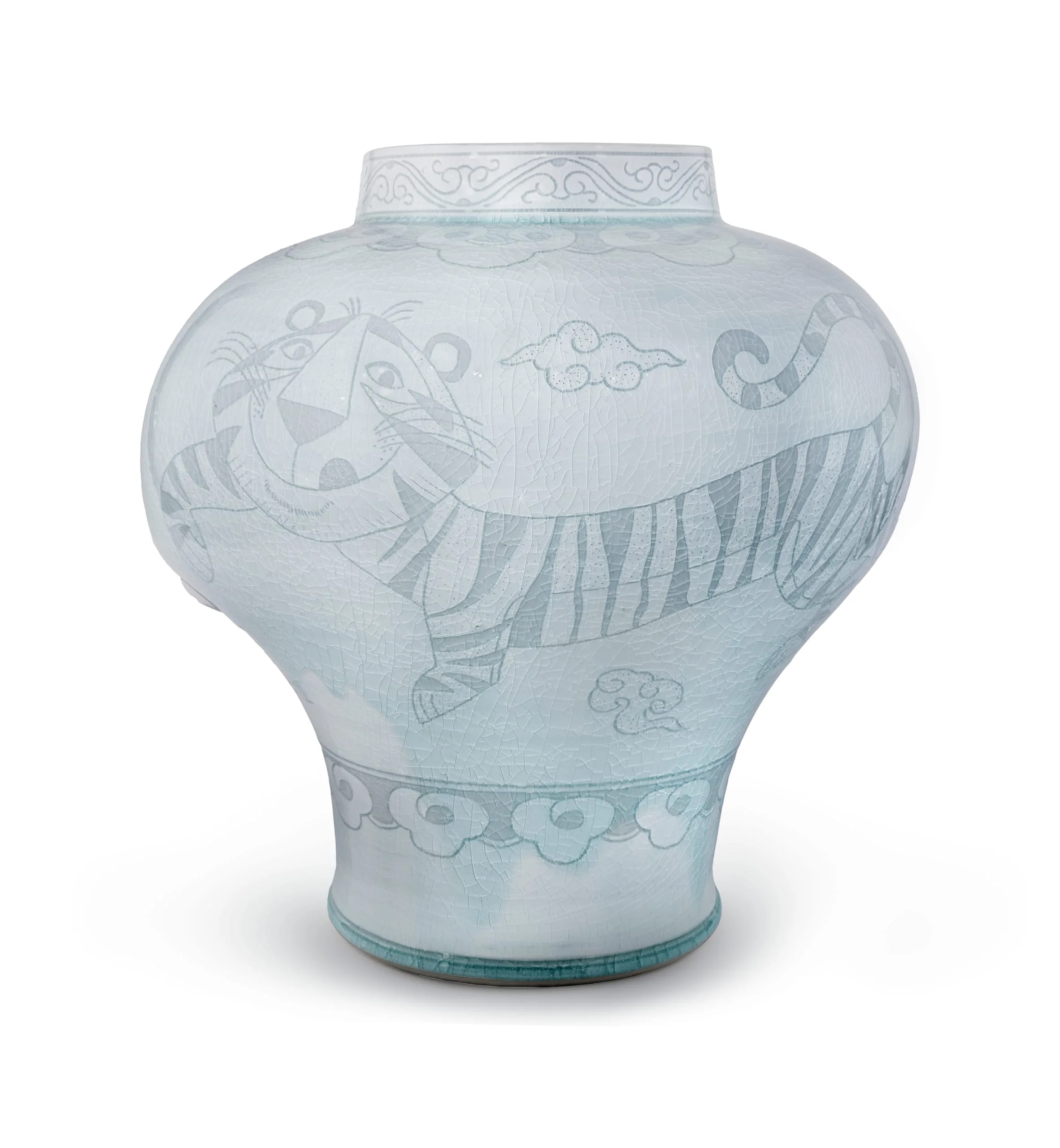 Jar with Tiger and Clouds
