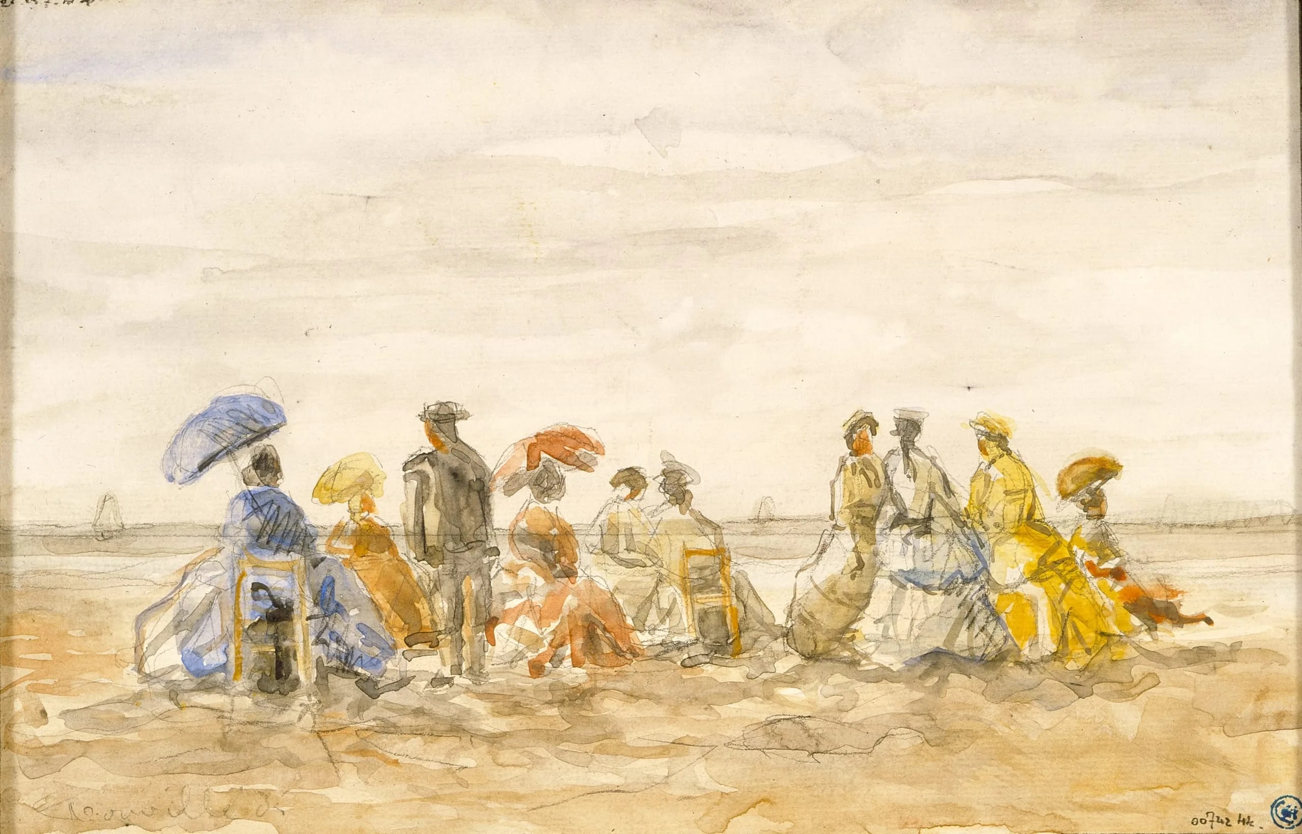 Figures on the Beach at Trouville