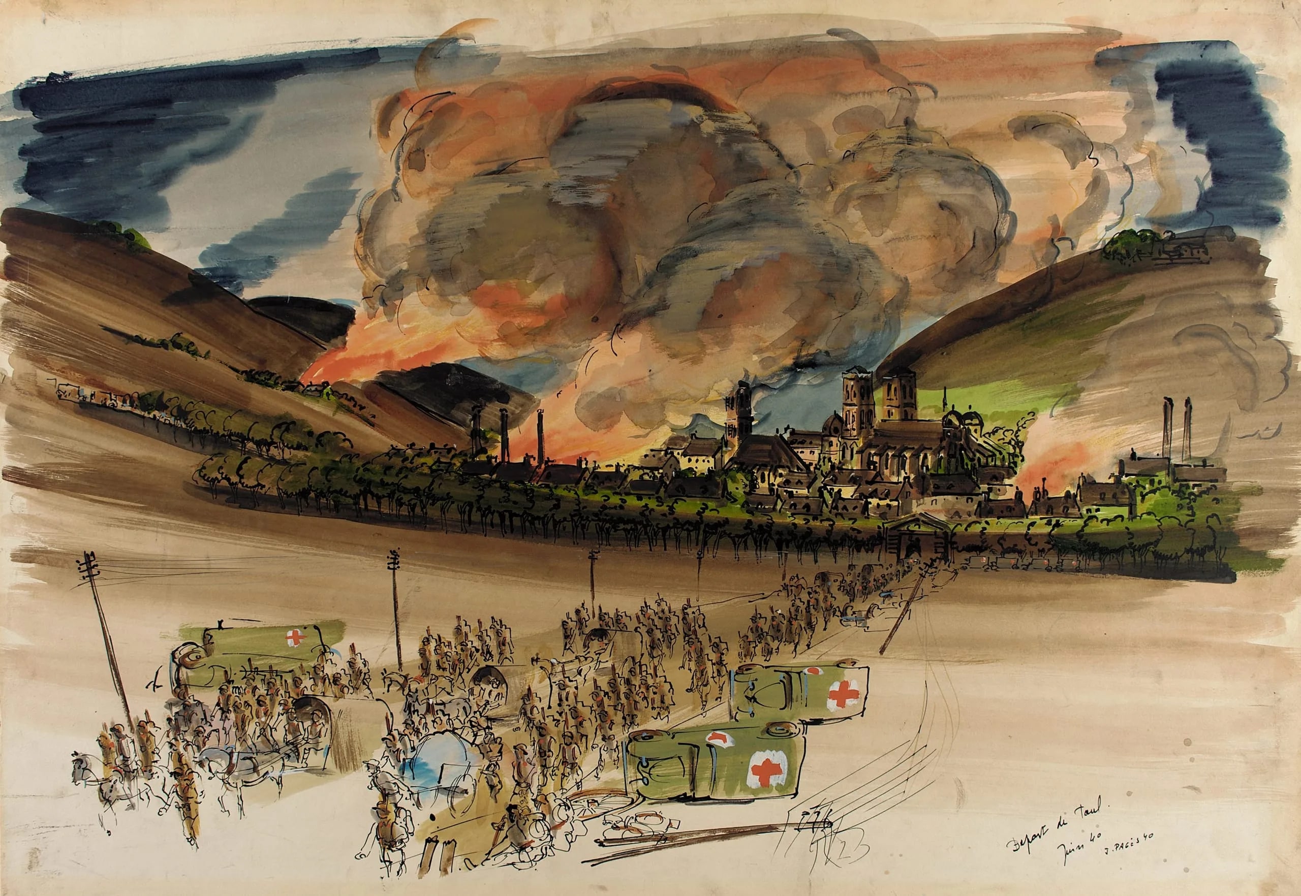 Departure from Taul, War Scene