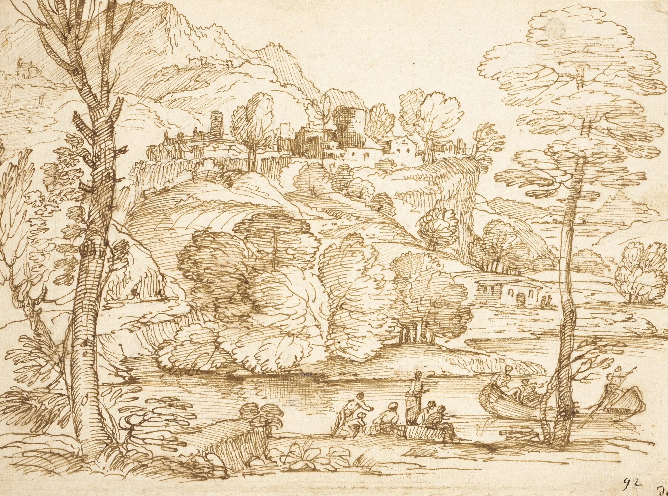 Landscape with River and Figures