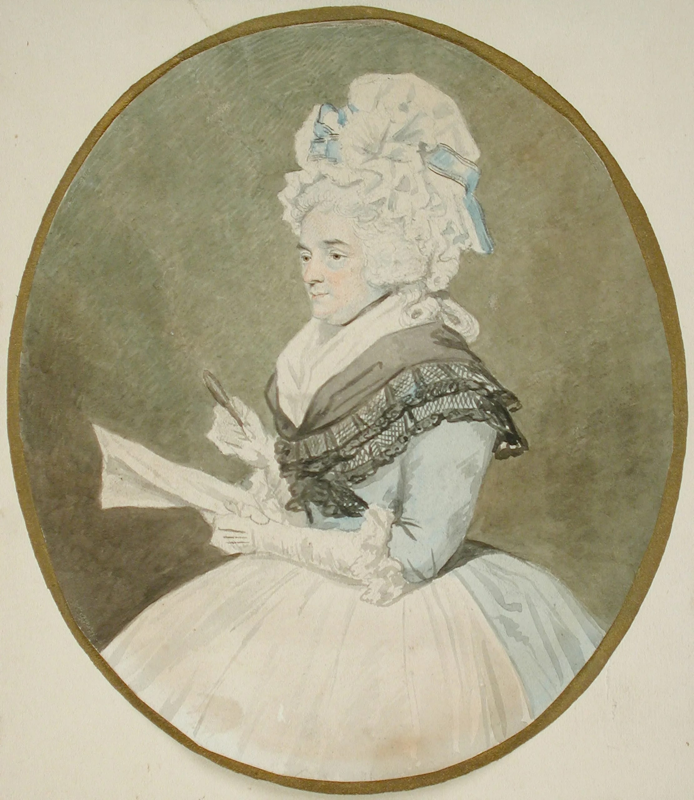 Old Lady with Magnifying Glass