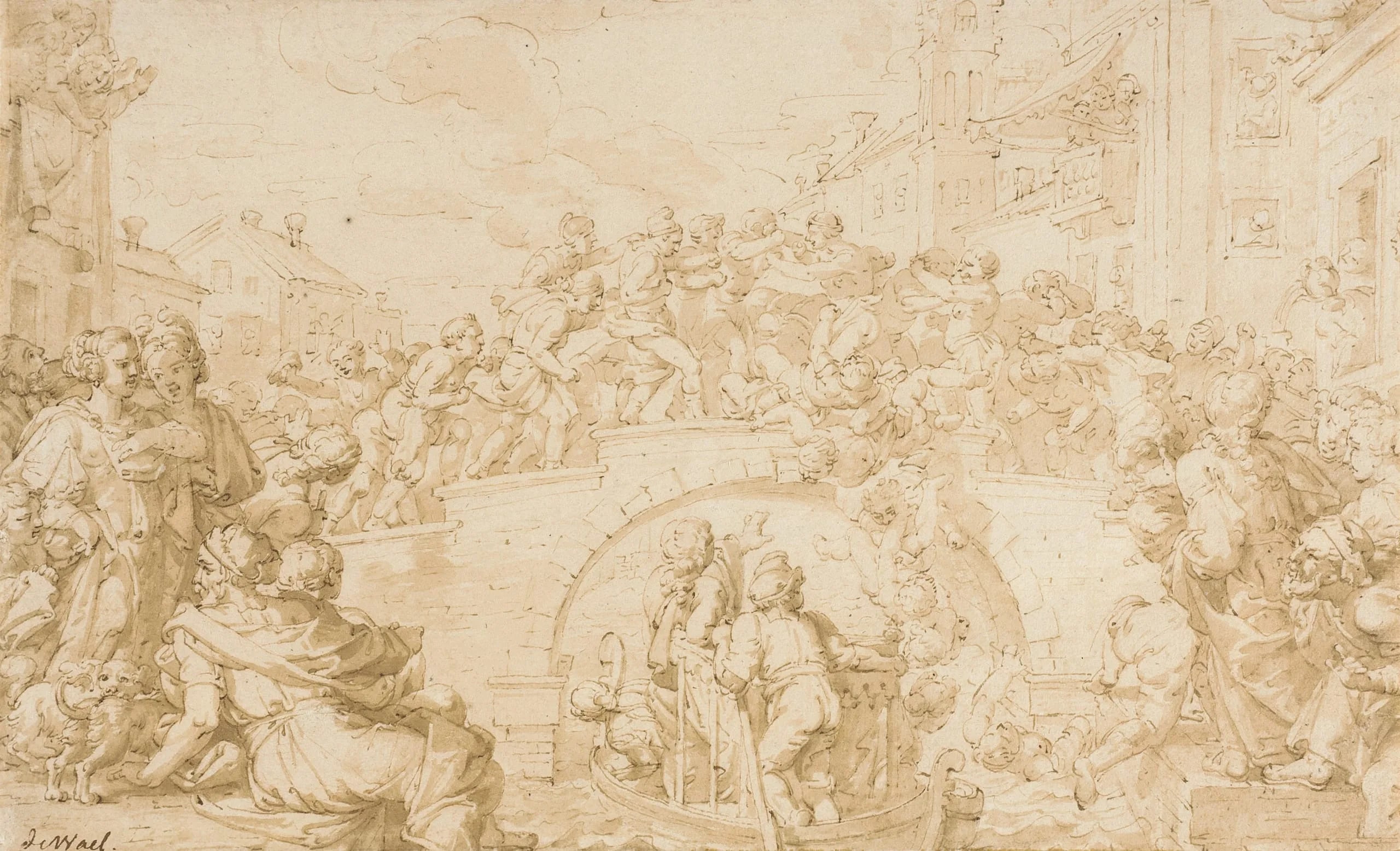 Contest on the Ponte Dei Pugni, Venice