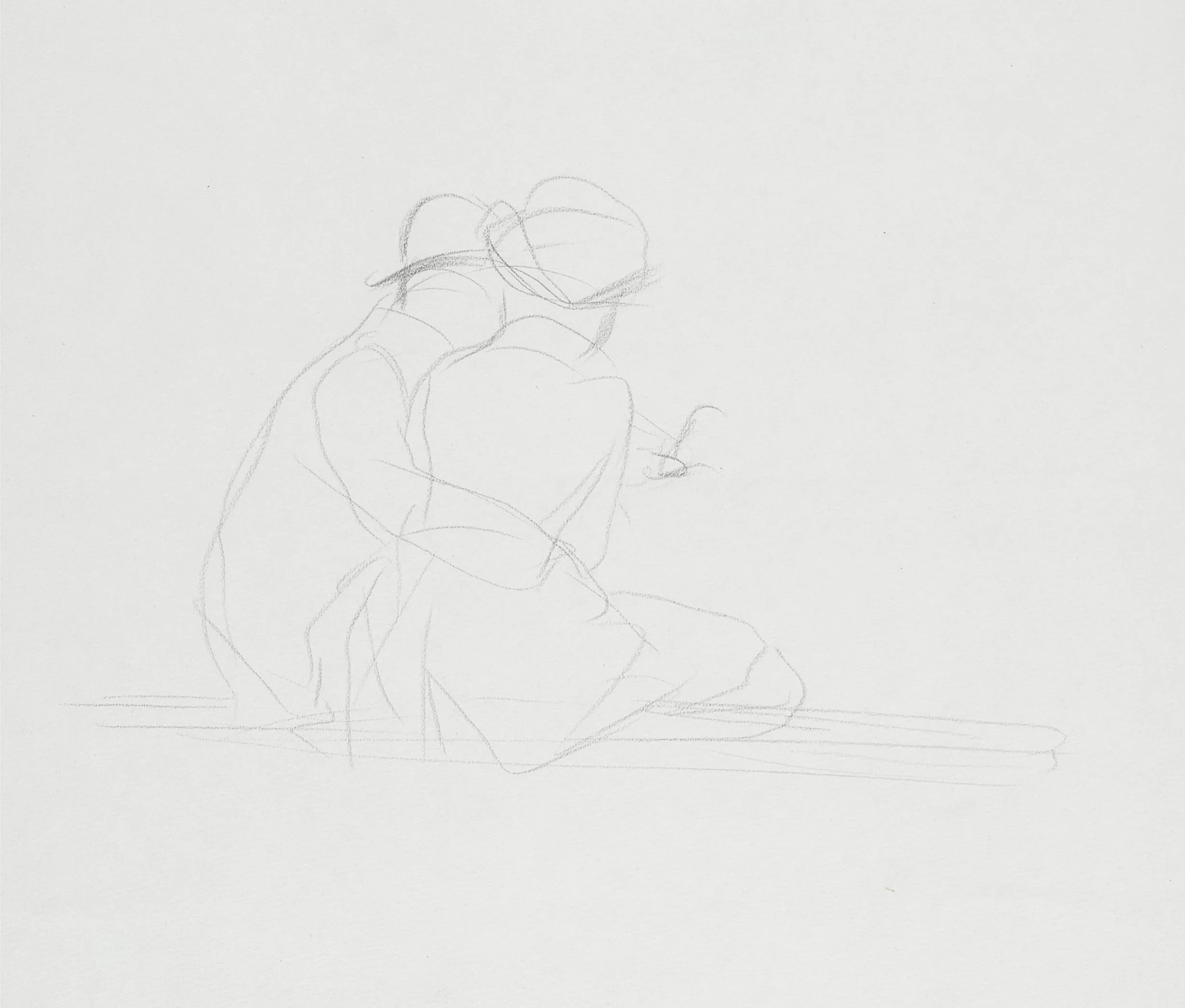 Man and Woman Seated on a Bench