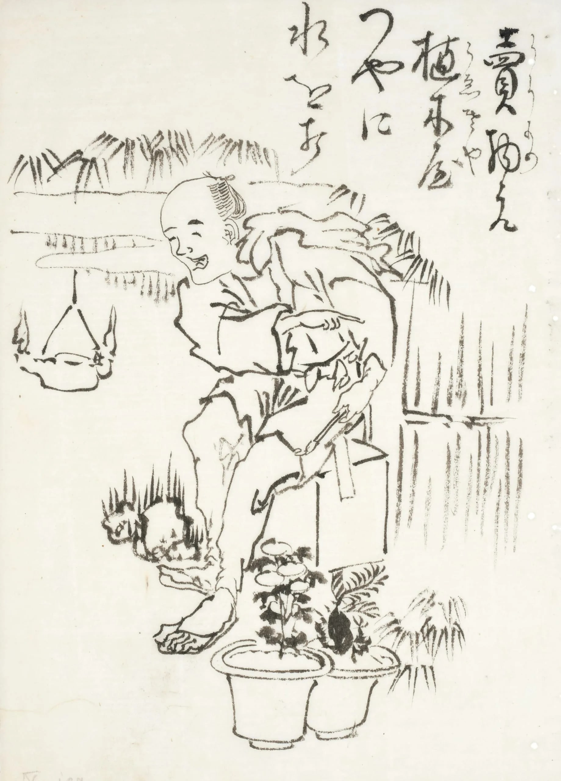 Sketch of a Plant Seller