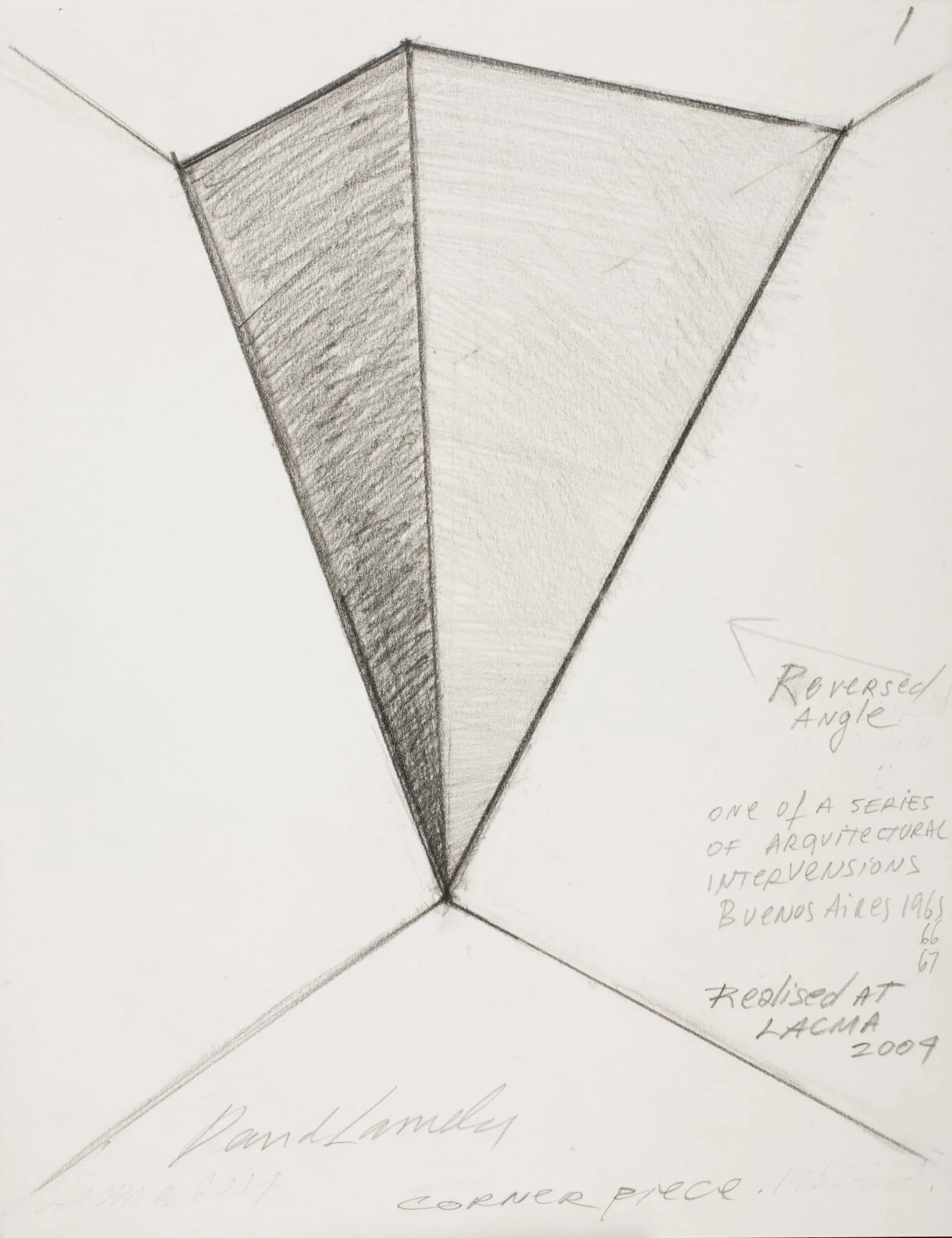 Untitled (Corner piece) (Sin título [esquinero])